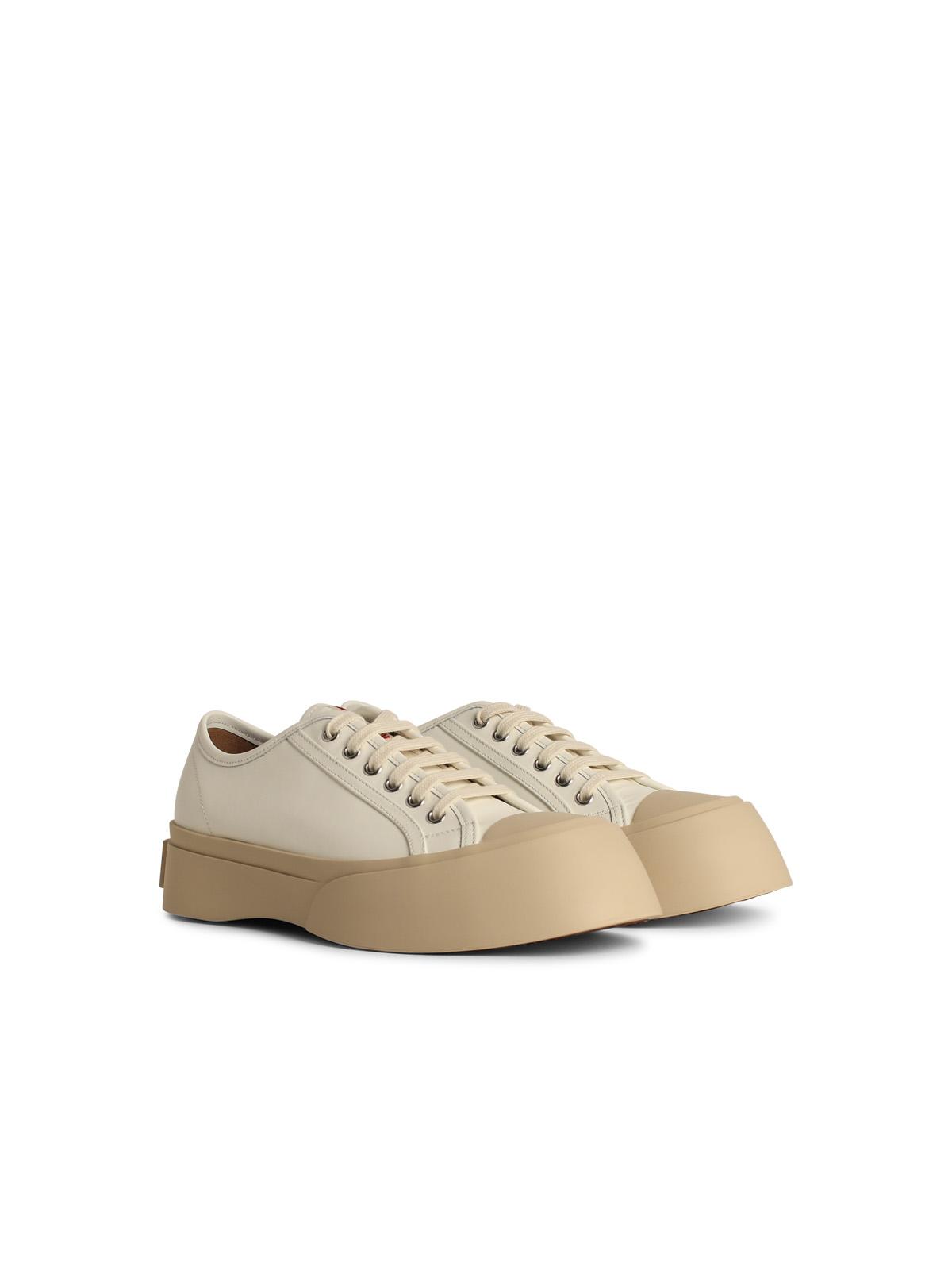 Marni White Leather Sneakers Men by Luosophy