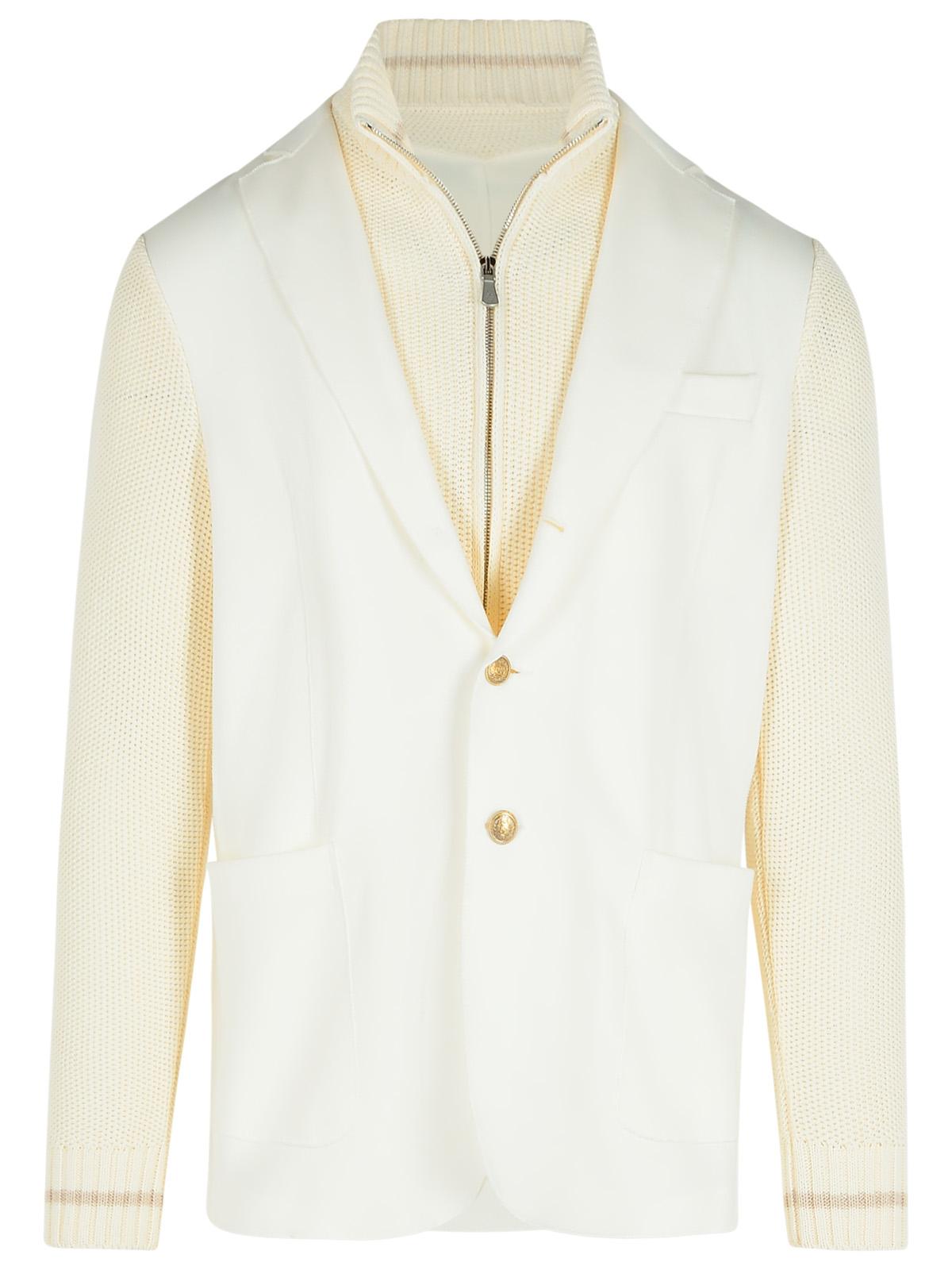 Eleventy White Cotton Blend Cardigan Men by Luosophy