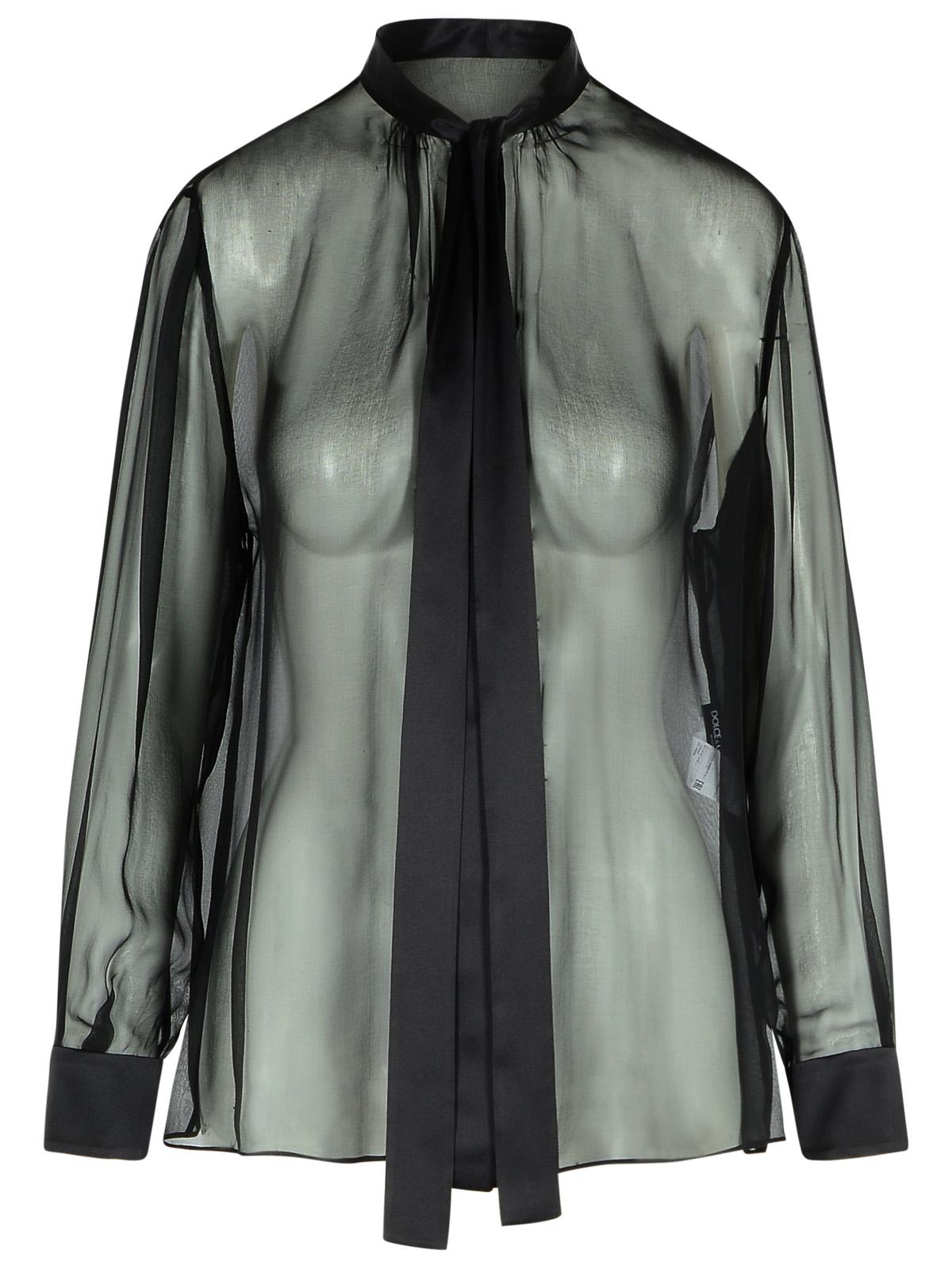 Dolce & Gabbana Black Silk Shirt Women by Luosophy