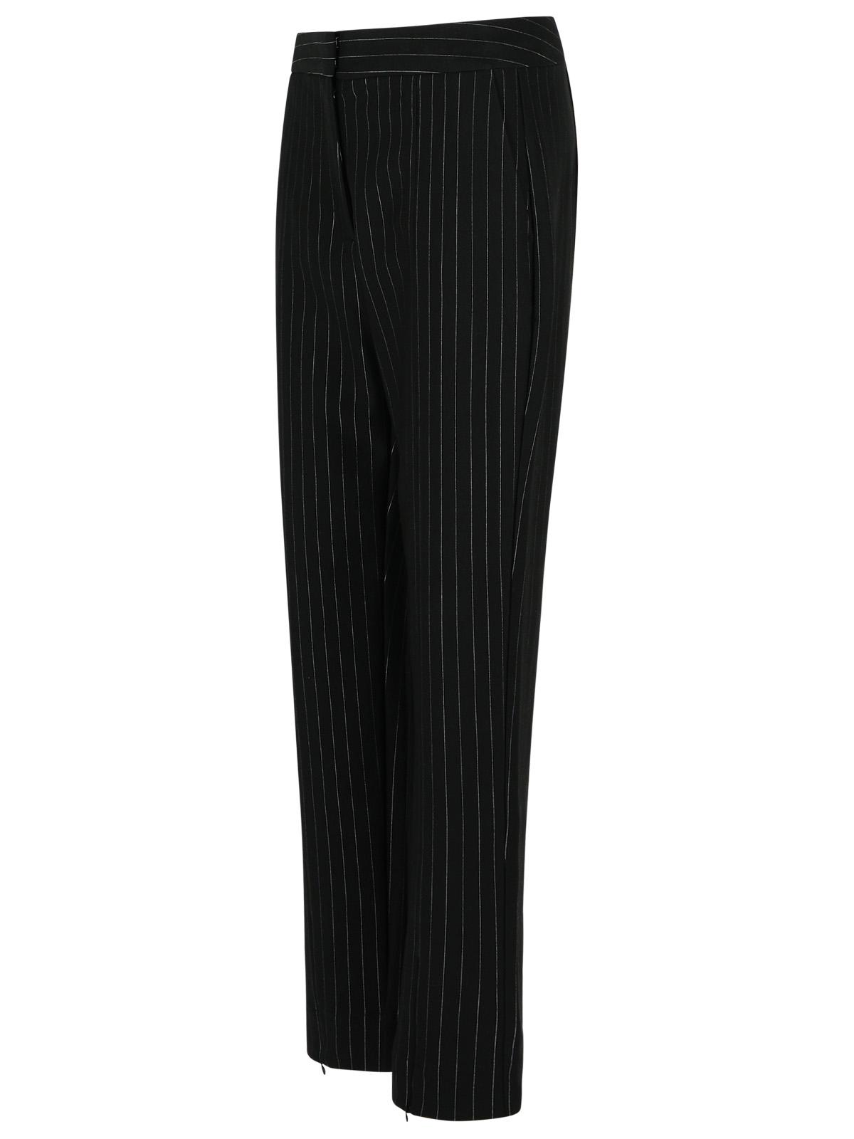 Ganni Black Viscose Blend Trousers Women by Luosophy