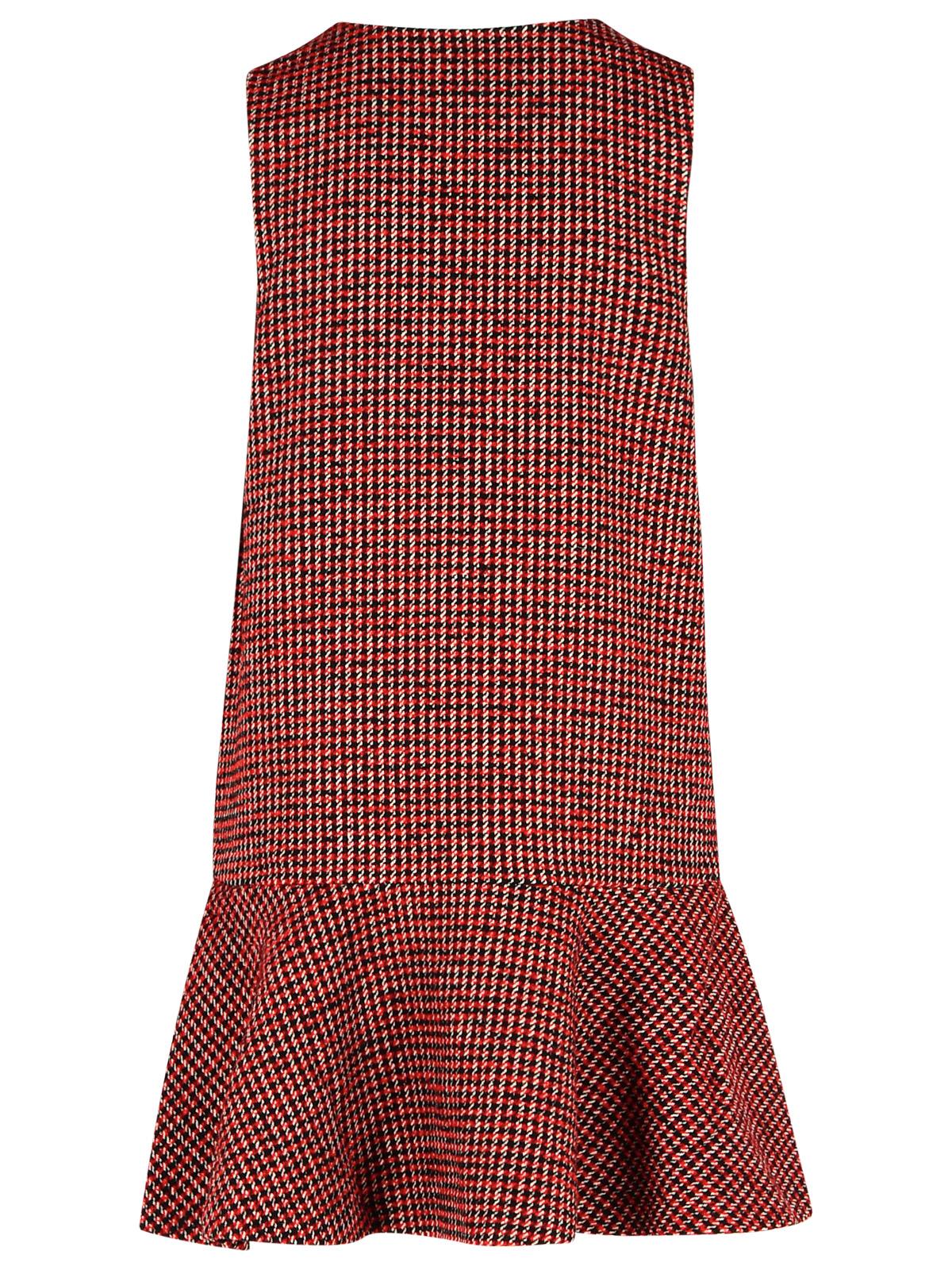 Ganni Red Wool Blend Dress Women by Luosophy