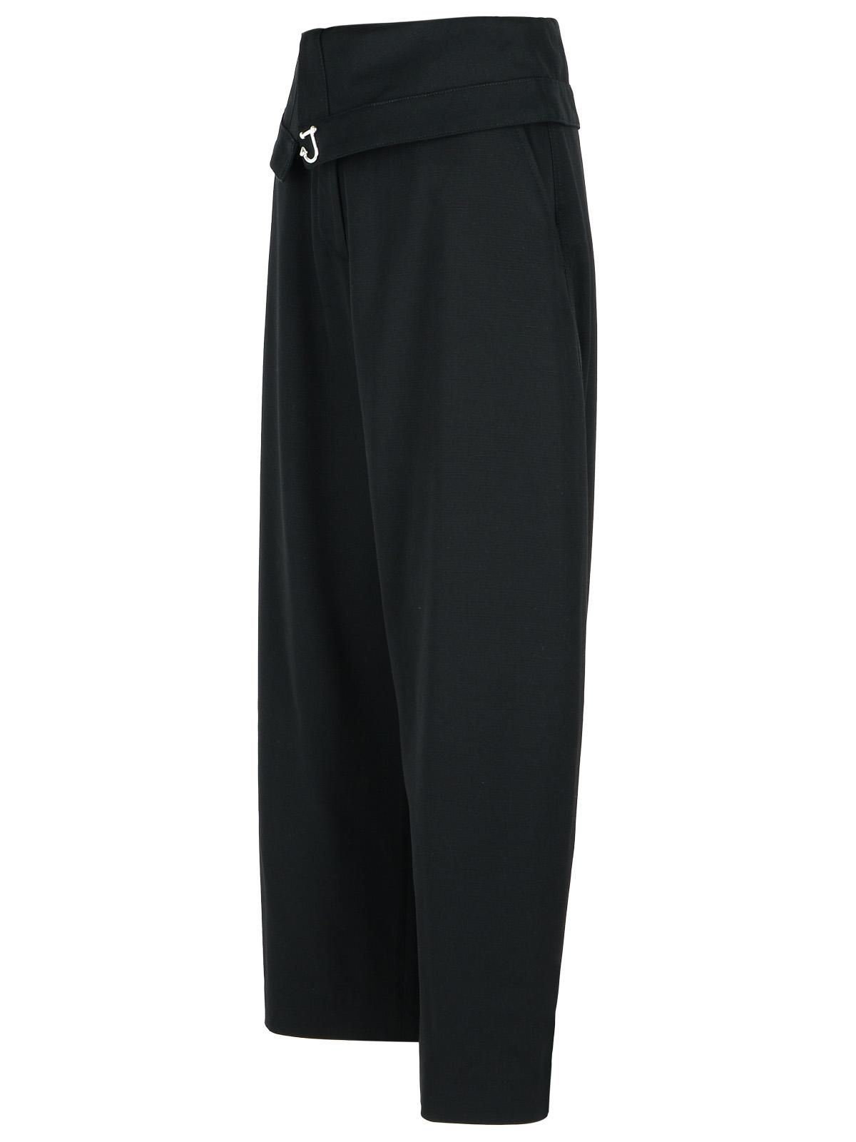 Jw Anderson Black Viscose Trousers Women by Luosophy
