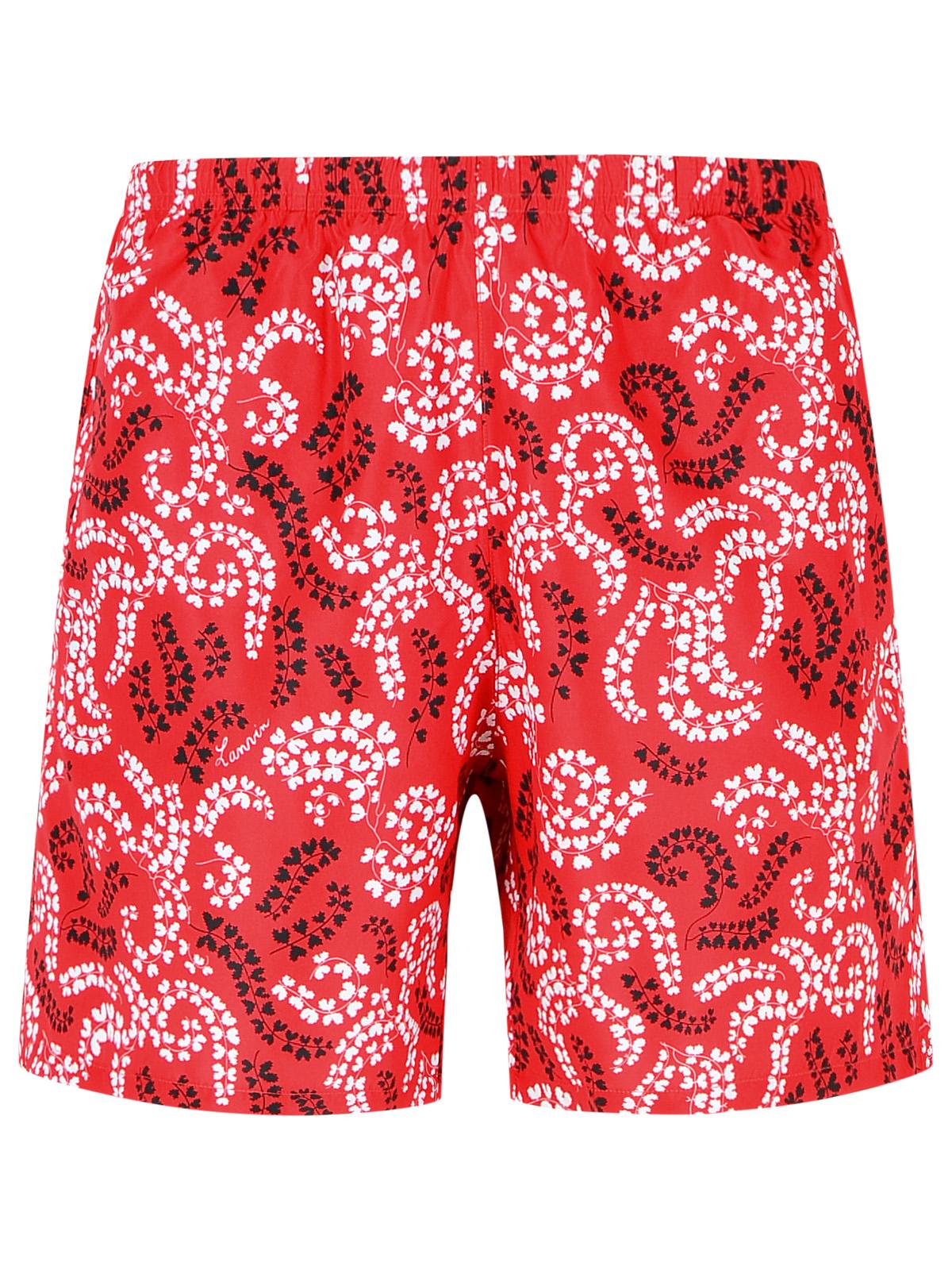 Lanvin Red Polyester Swimsuit Men by Luosophy