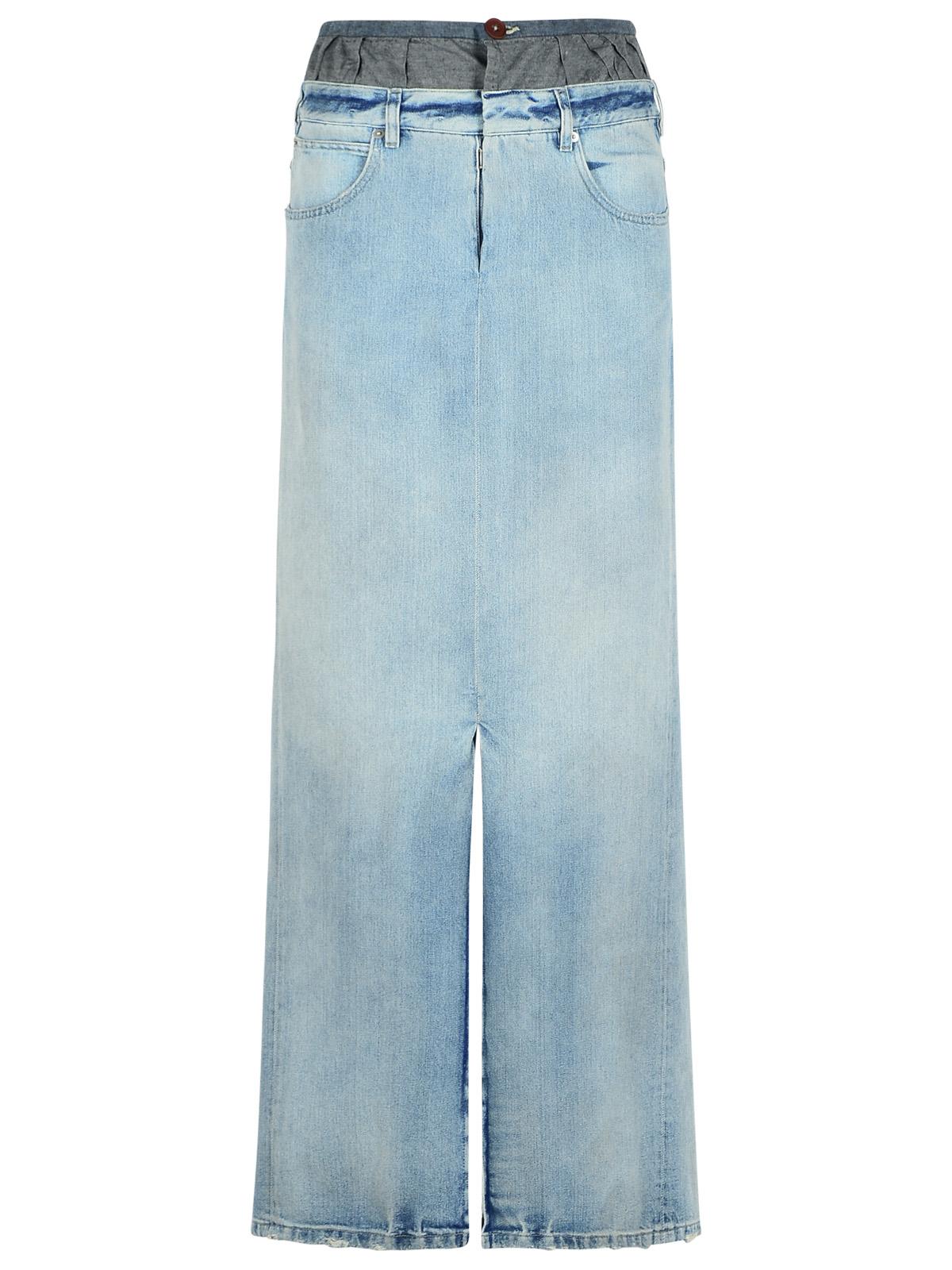 Maison Margiela Blue Denim Skirt Women by Luosophy