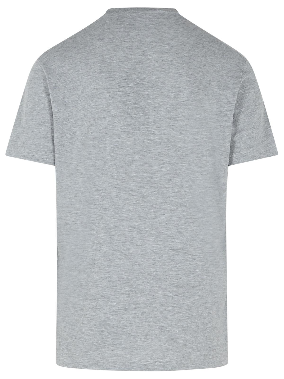 Dsquared2 Gray Cotton T-Shirt Men DestGlow