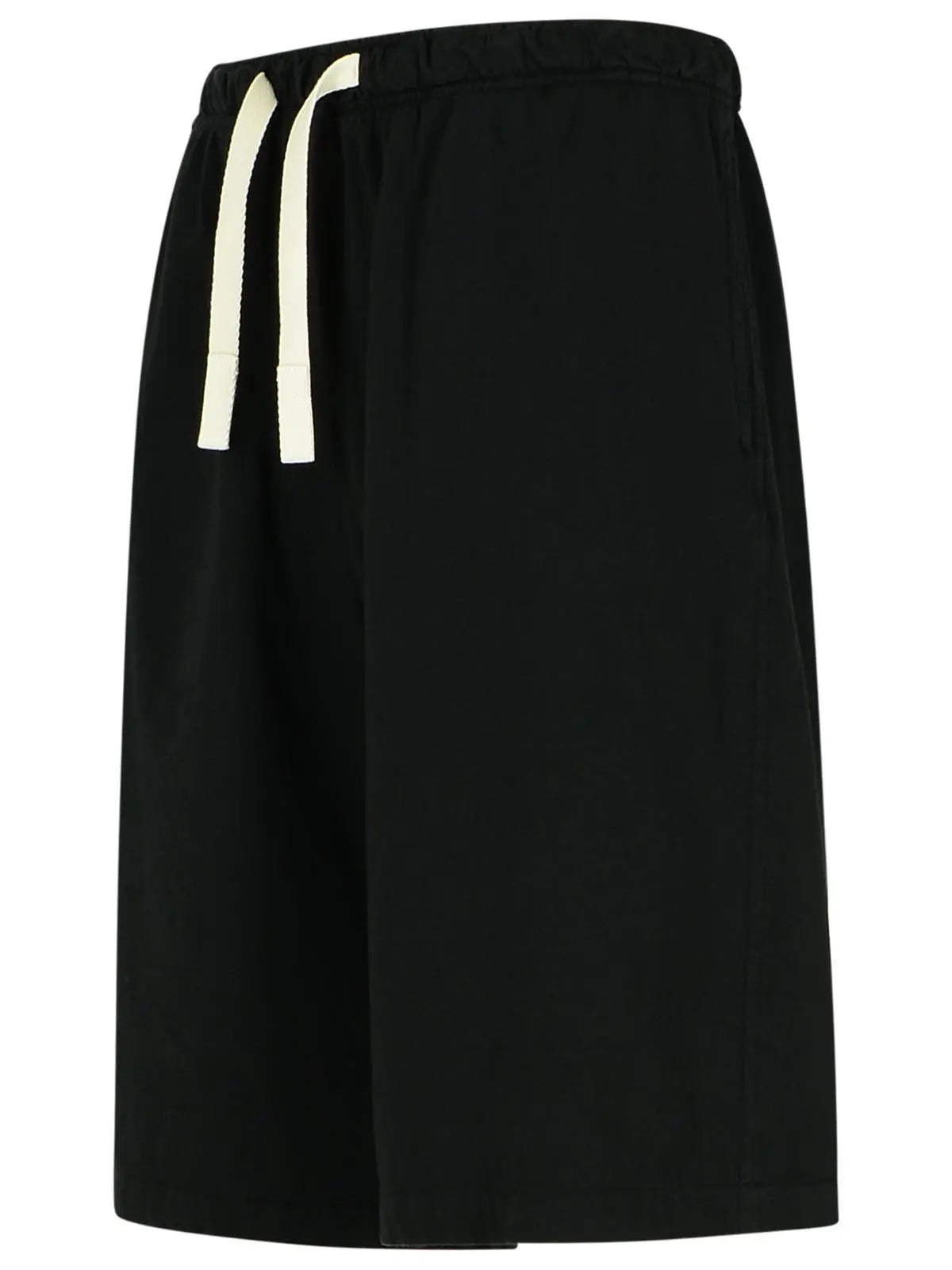 Palm Angels Black Cotton Bermuda Shorts Men
