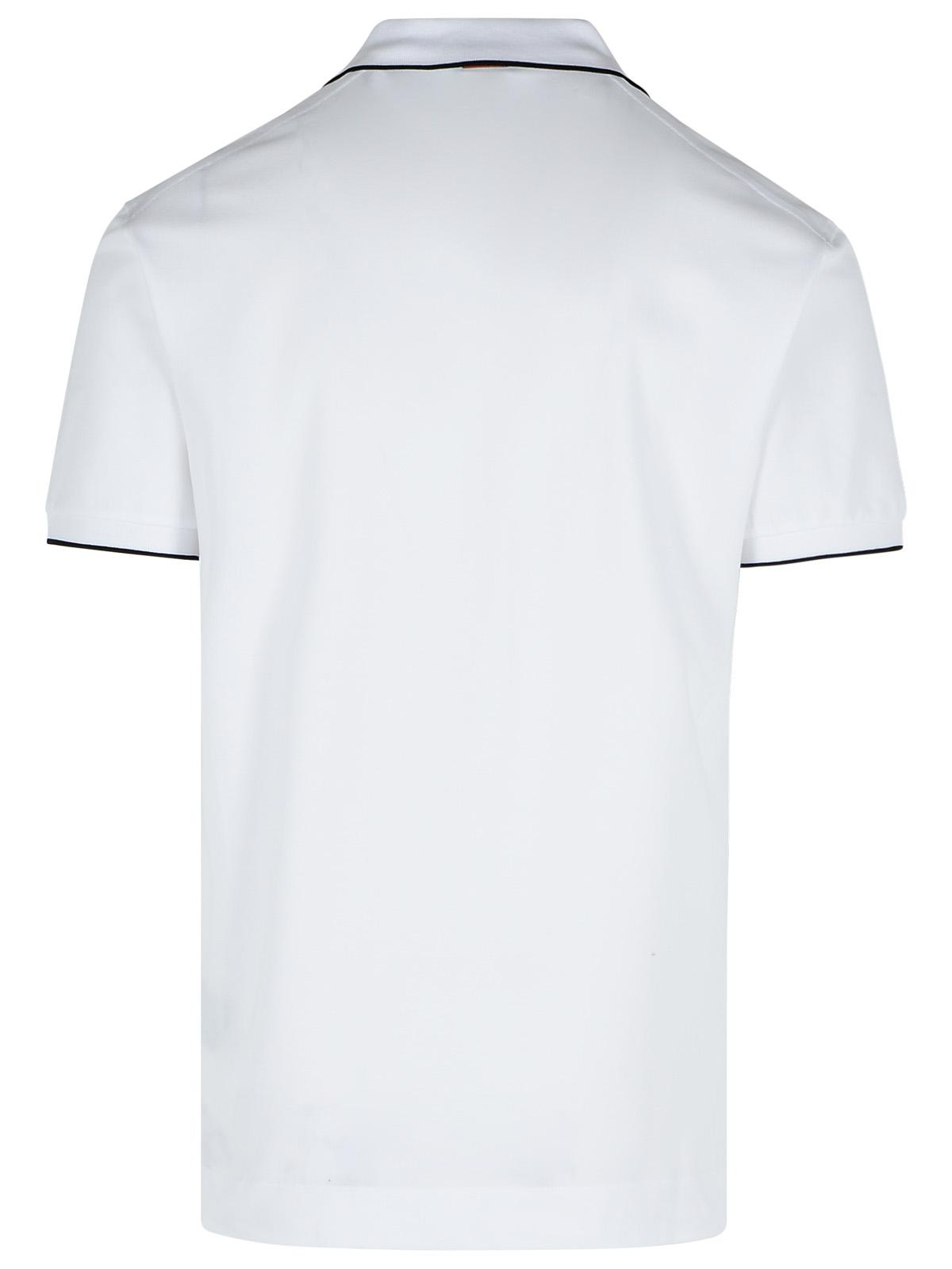 Zegna White Cotton Polo Shirt Men by Luosophy
