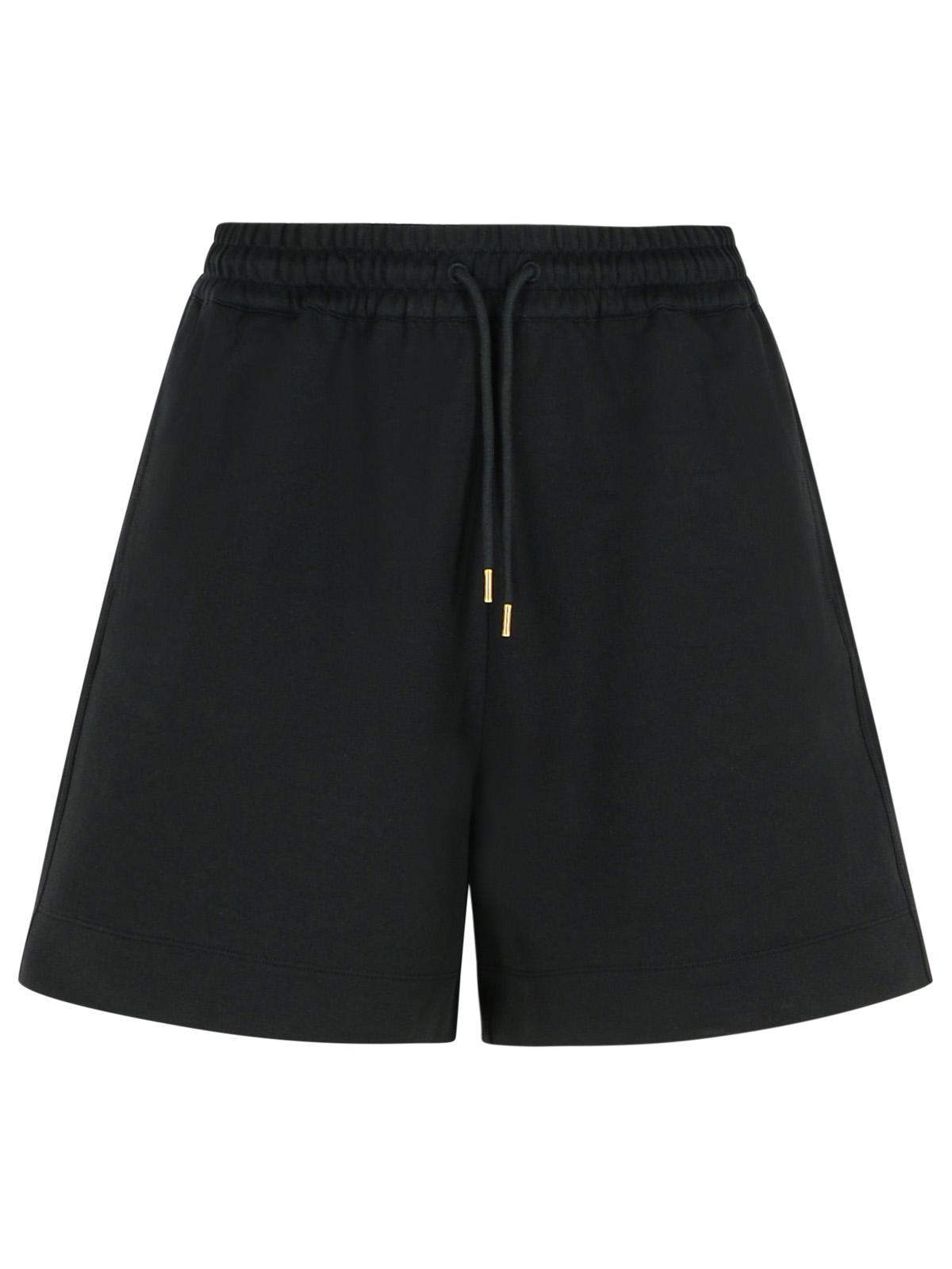 Moncler Black Cotton Shorts Women by Luosophy
