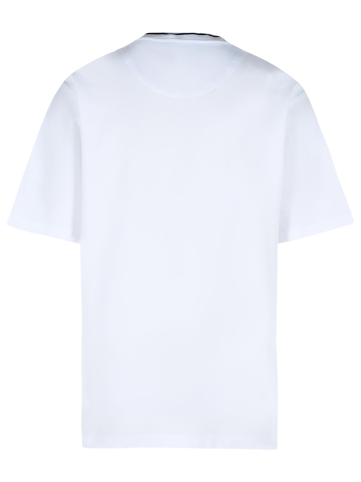 Dolce & Gabbana White Cotton Piquet T-Shirt Men by Luosophy