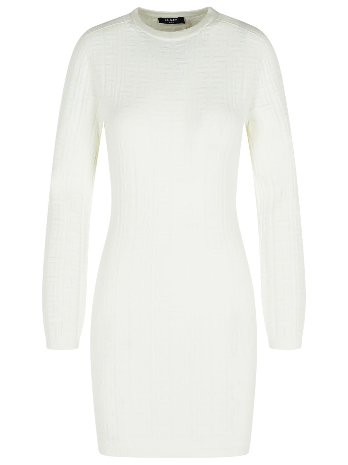Balmain White Viscose Blend Dress Women by Luosophy