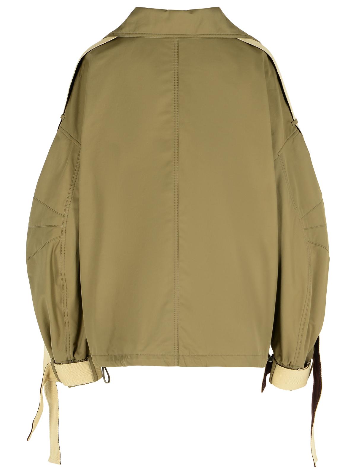 The Attico Green Cotton Blend Jacket Women DestGlow