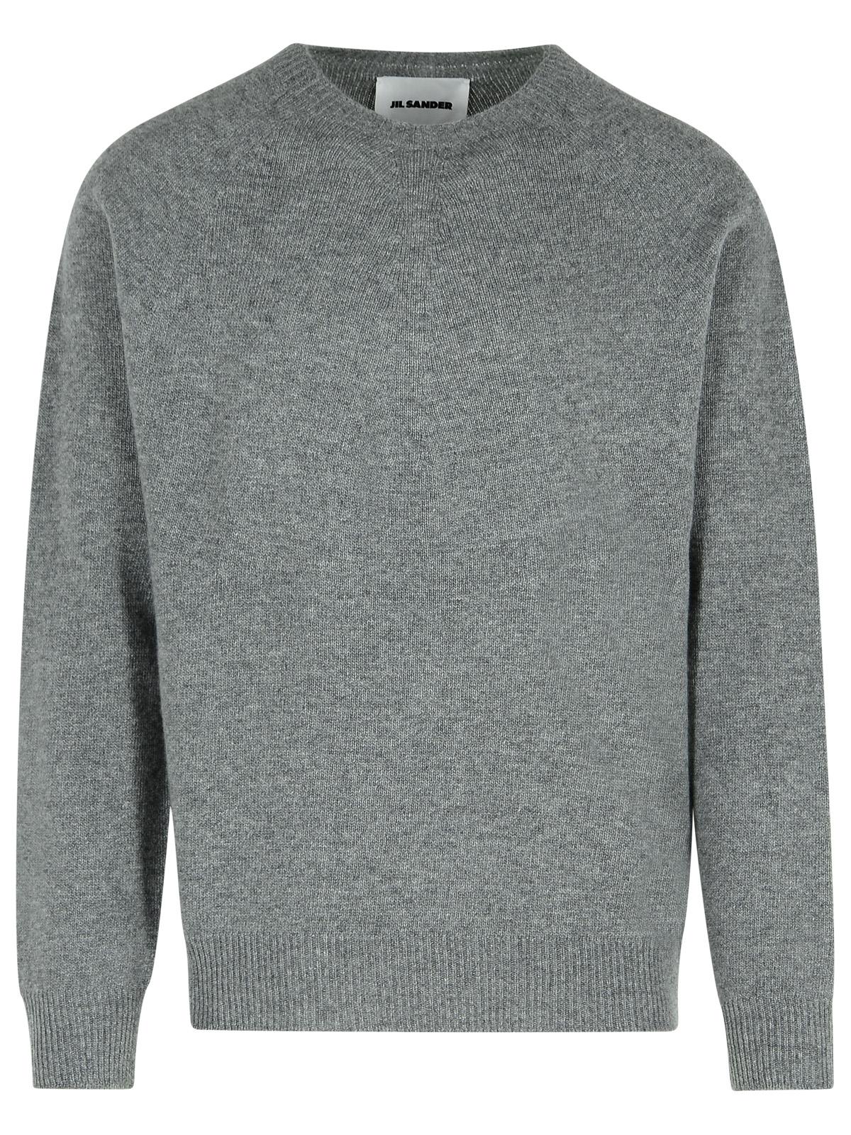Jil Sander Grey Virgin Wool Blend Sweater Men DestGlow
