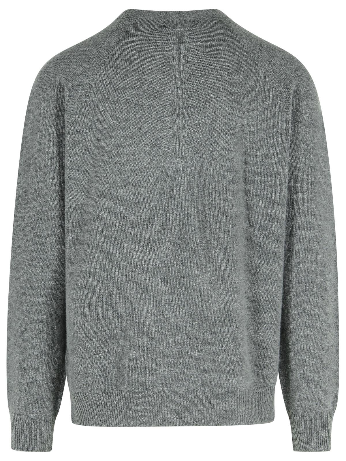 Jil Sander Grey Virgin Wool Blend Sweater Men DestGlow