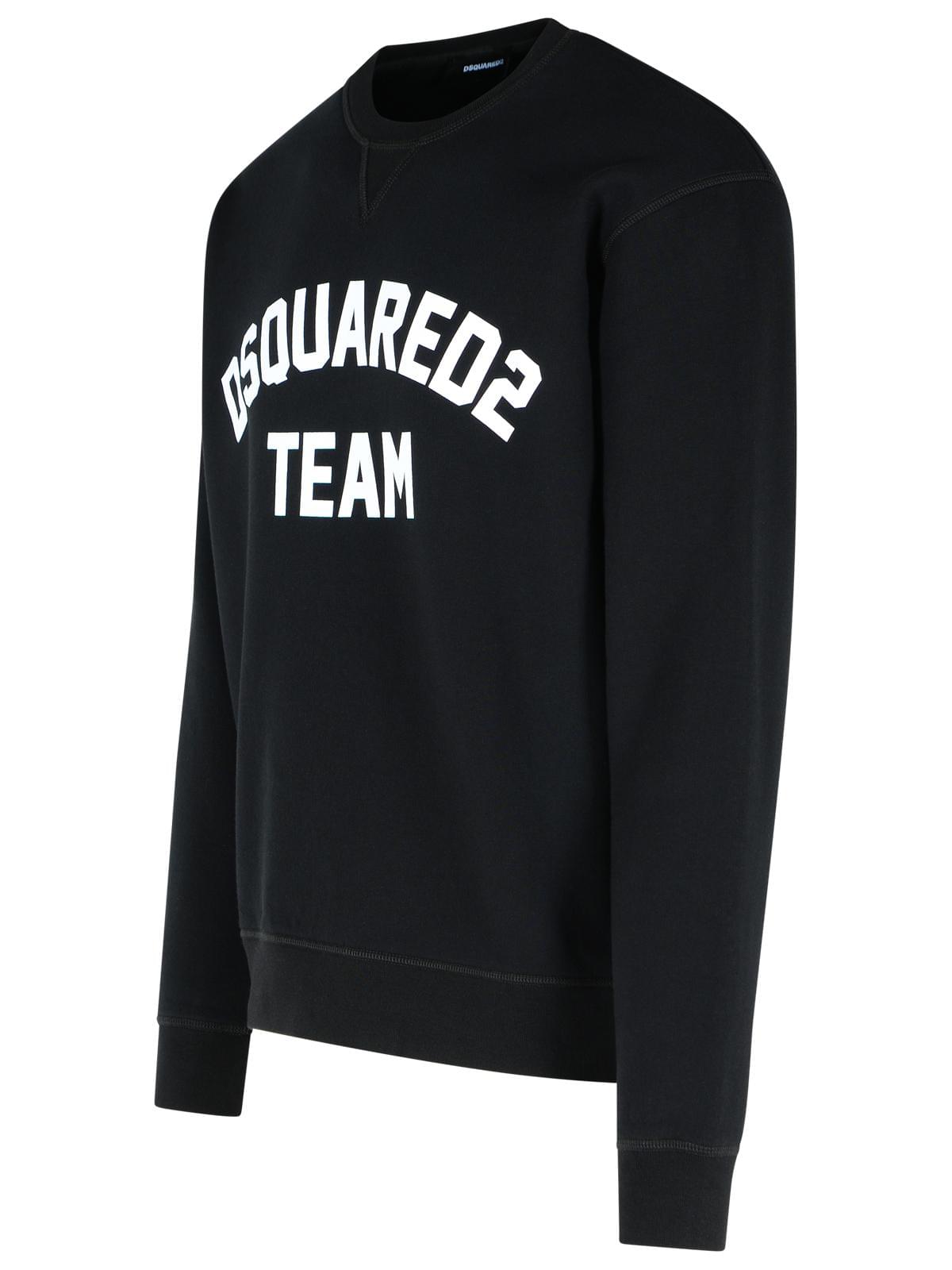 Dsquared2 black cotton sweatshirt men