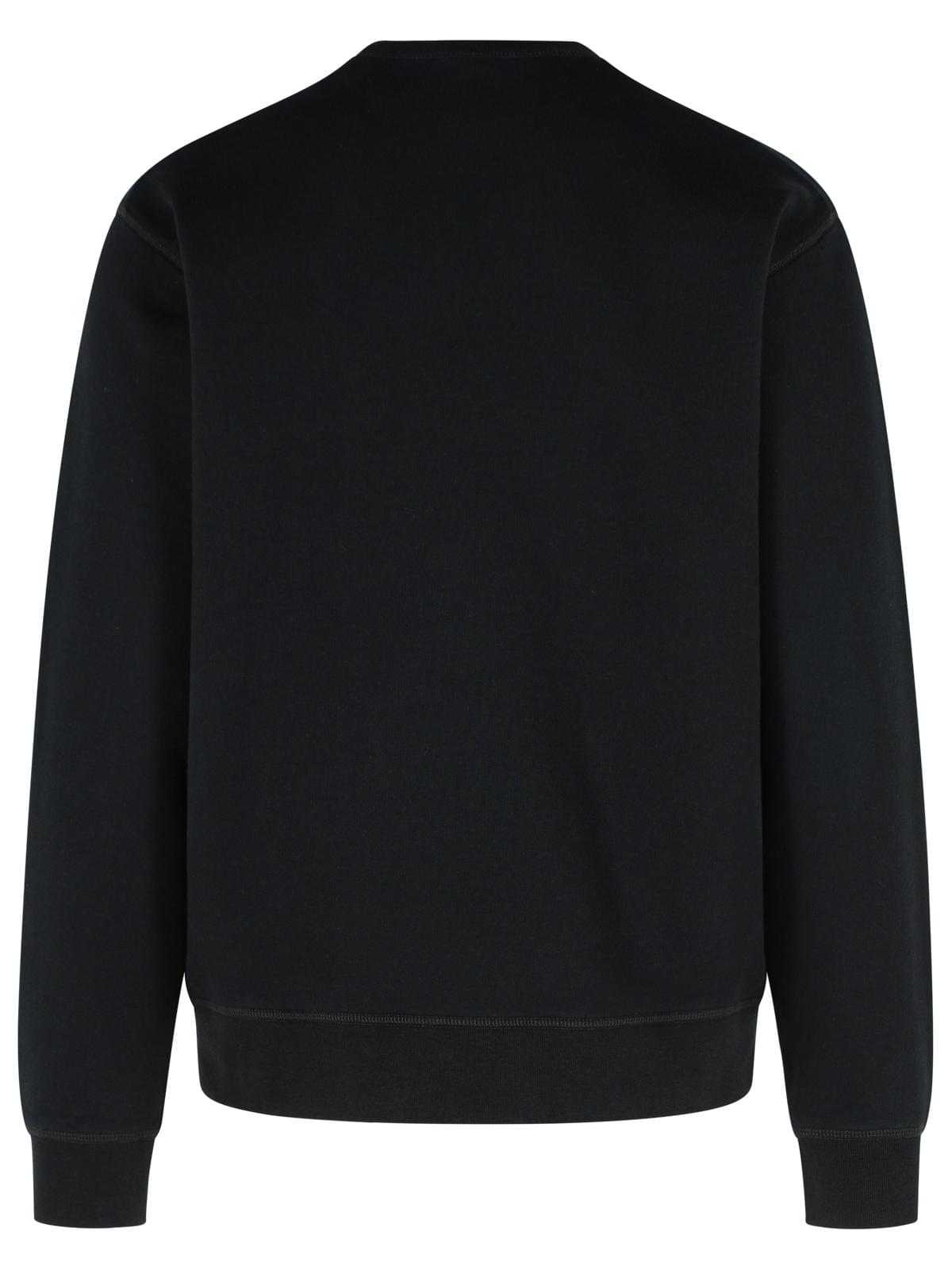 Dsquared2 black cotton sweatshirt men