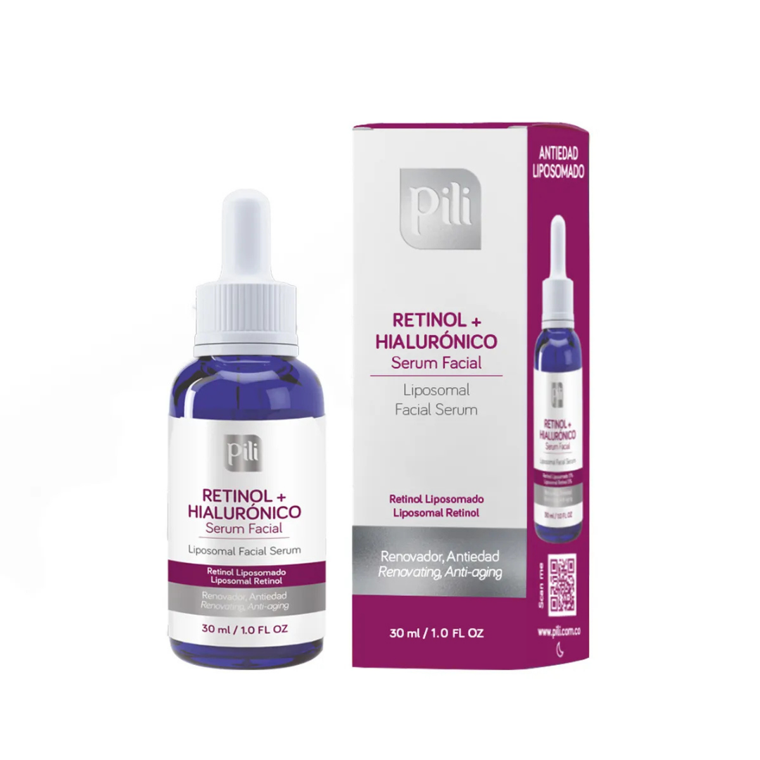 Pili Retinol + Hyaluronic Acid Liposomal Facial Serum (1oz) DestGlow