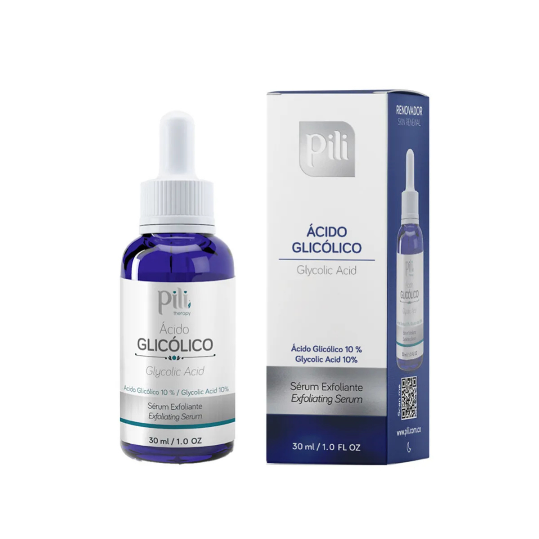 Pili Glycolic Acid 10% Exfoliating Facial Serum (1oz) DestGlow