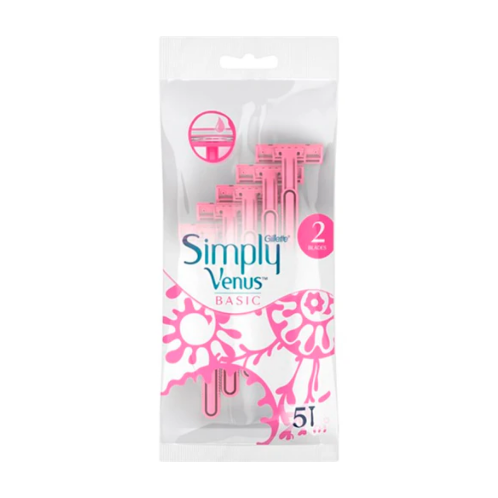 Gillette Simply Venus Basic 2 Blades Razor (5 ct) DestGlow