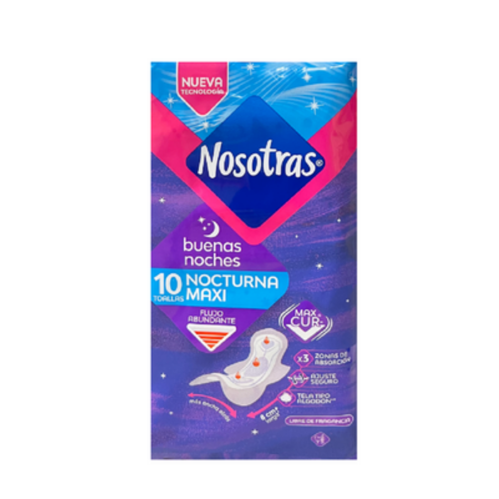 Nosotras Heavy Flow Overnight Maxi (10 ct) DestGlow