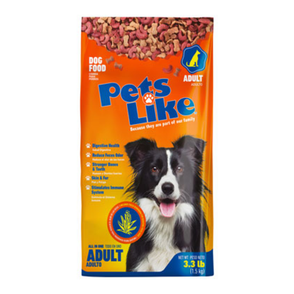 Pets Like Adult Dry Dog Food (3.3lbs) DestGlow