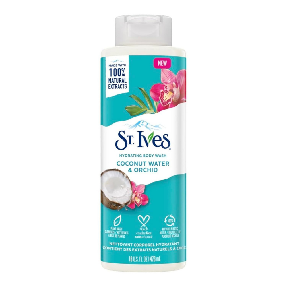 St. Ives Hydrating Body Wash Coconut Water & Orchid (16oz) DestGlow