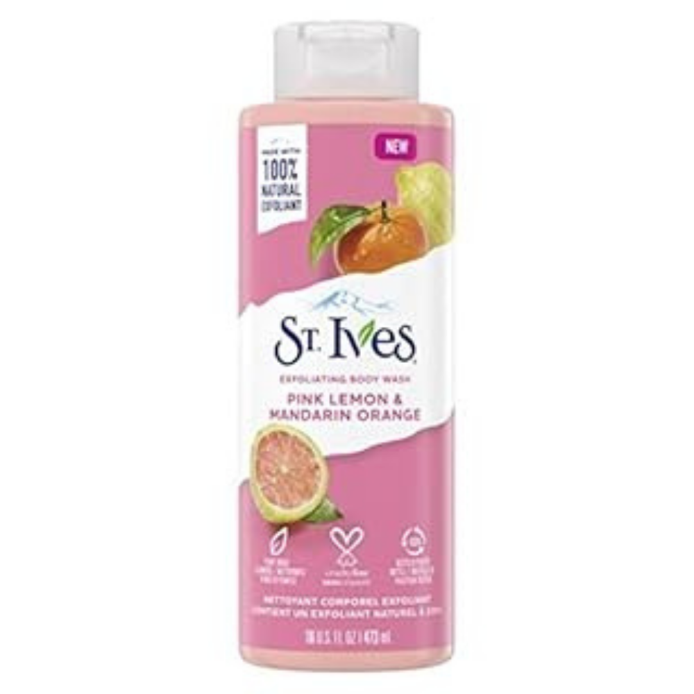 St. Ives Exfoliating Body Wash Pink Lemon & Mandarin Orange (16 oz) DestGlow
