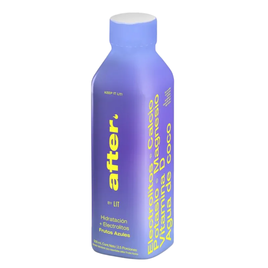 After by Lit Hydration Drink Blue Fruits / Frutos Azules (16.9 fl oz) DestGlow