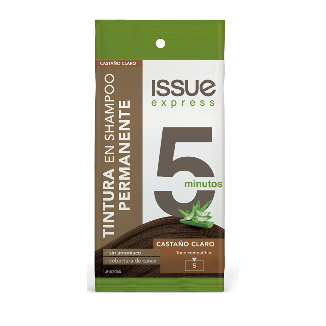 Issue Express 5 Minutes Permanent Dye Shampoo Light Brown (1 Application) DestGlow