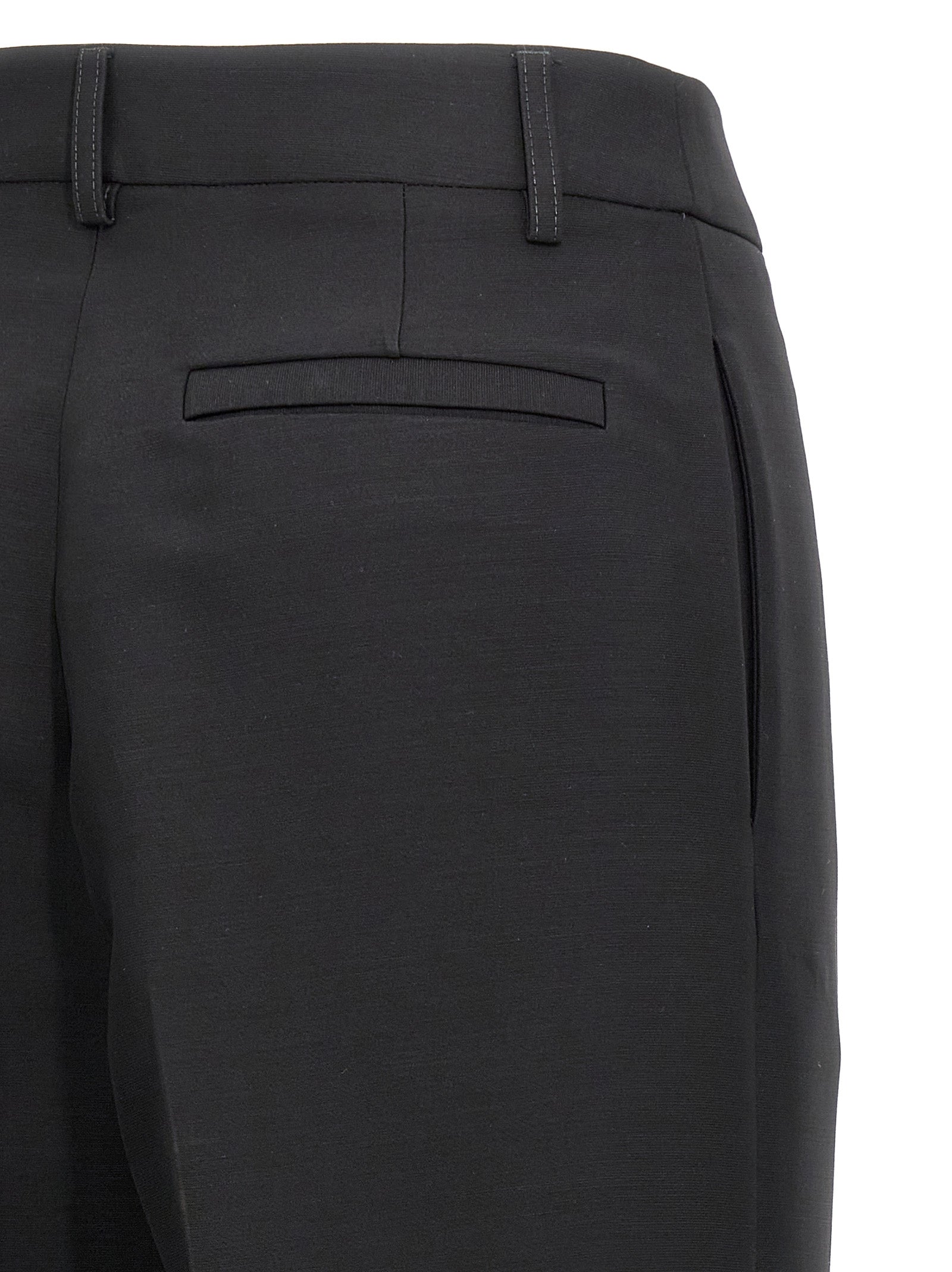Ferragamo Women Stretched Pleated Trousers DestGlow