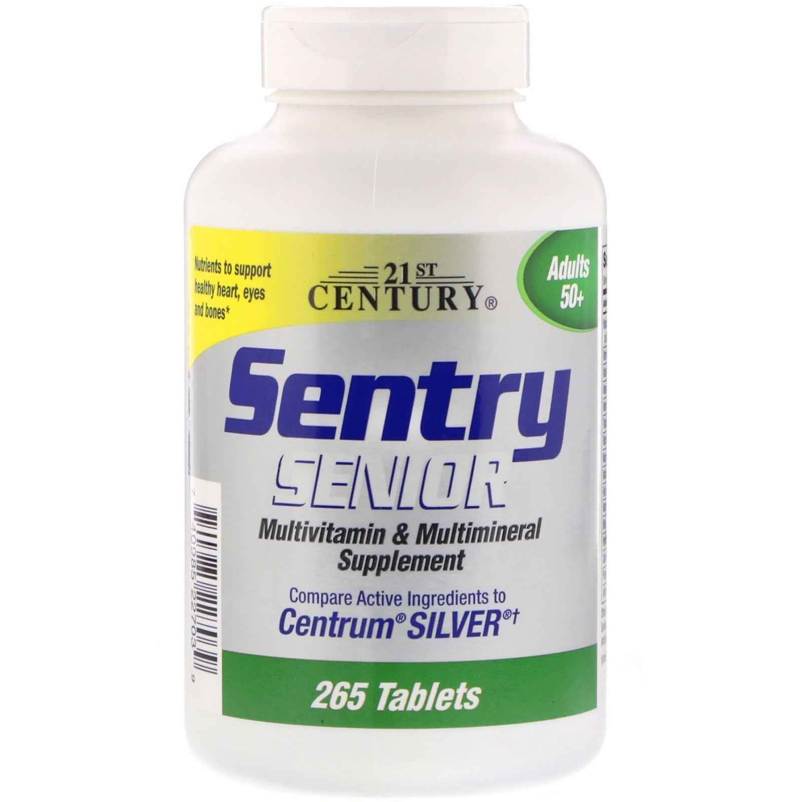 21st Century Sentry Senior – Multivitamin & Multimineral Supplement for Adults 50+ (265 Tablets)