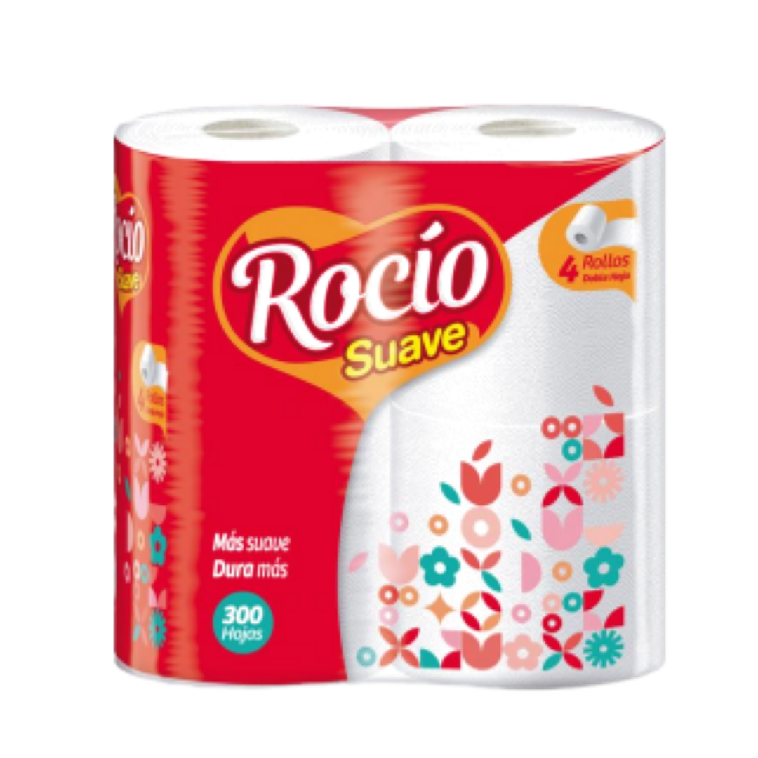 Rocío Suave Toilet Paper 4 Rolls DestGlow