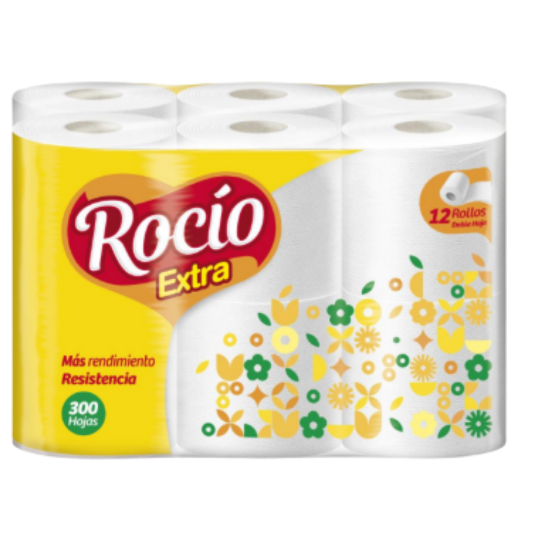 Rocío Extra Toilet Paper 12 Rolls DestGlow