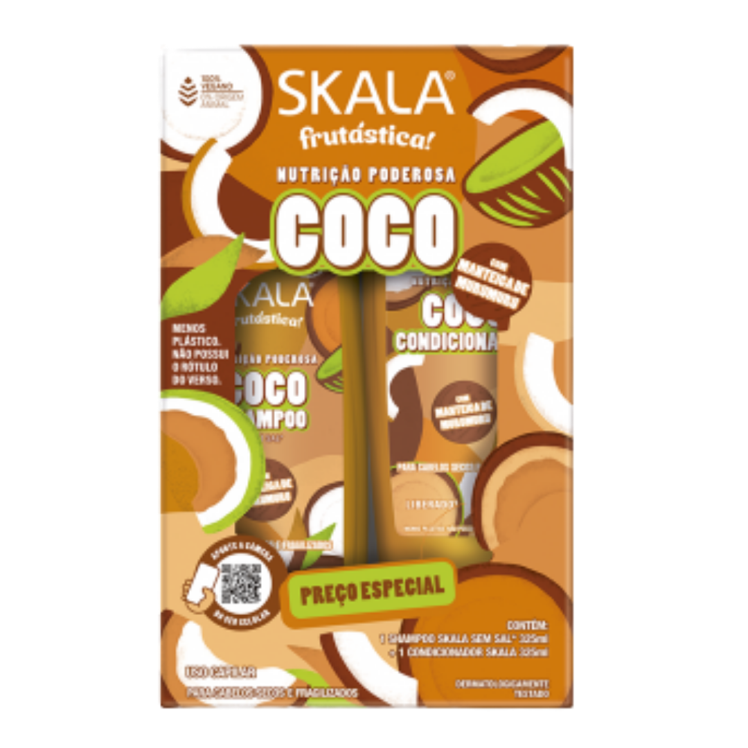 Skala Frutástica Coco Powerful Nutrition Shampoo & Conditioner Set (2 x 11.0oz) DestGlow