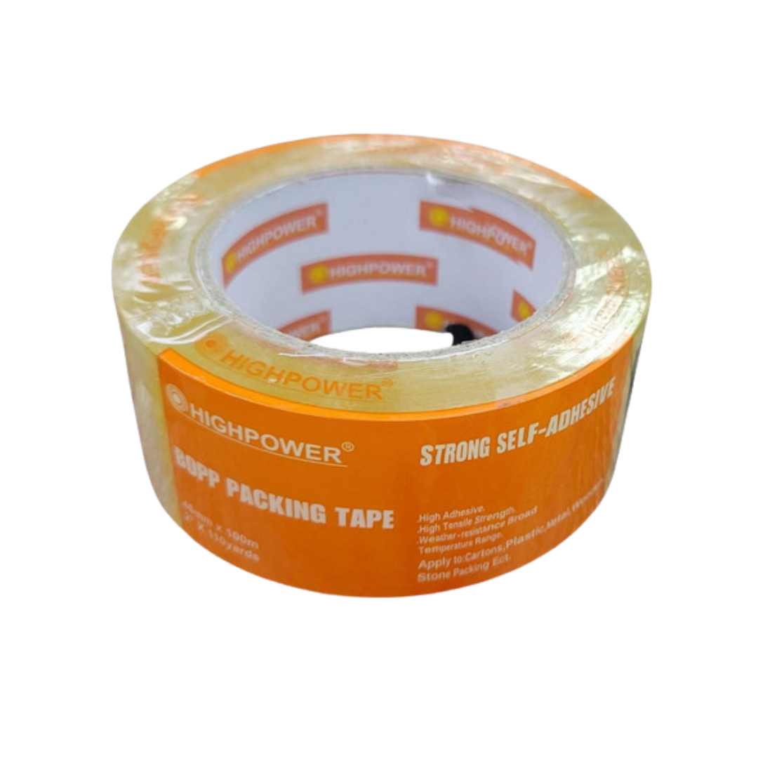 HighPower BOPP Packing Tape Strong Self-Adhesive (2in x 65yd) by Farmacias Savia