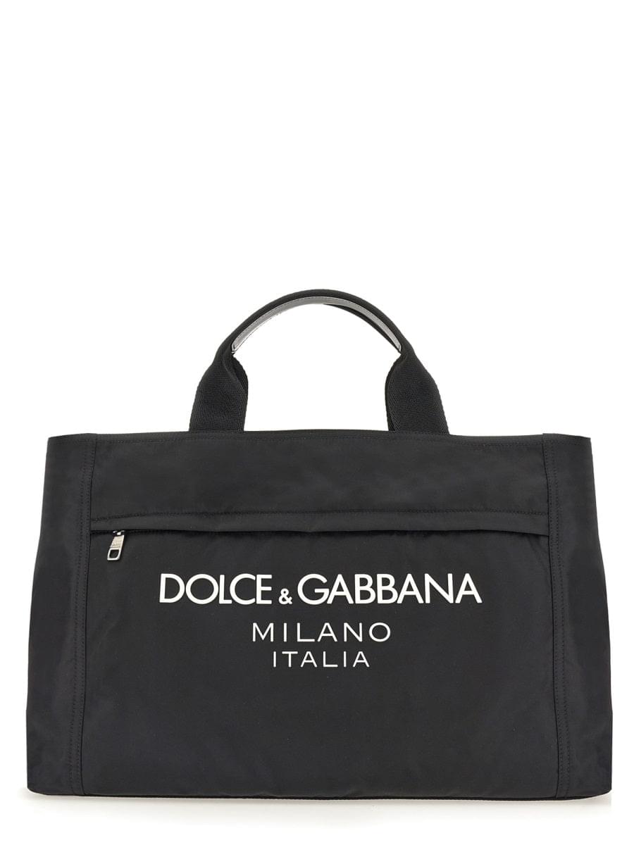 Dolce & Gabbana Men Borsone In Nylon Con Logo DestGlow