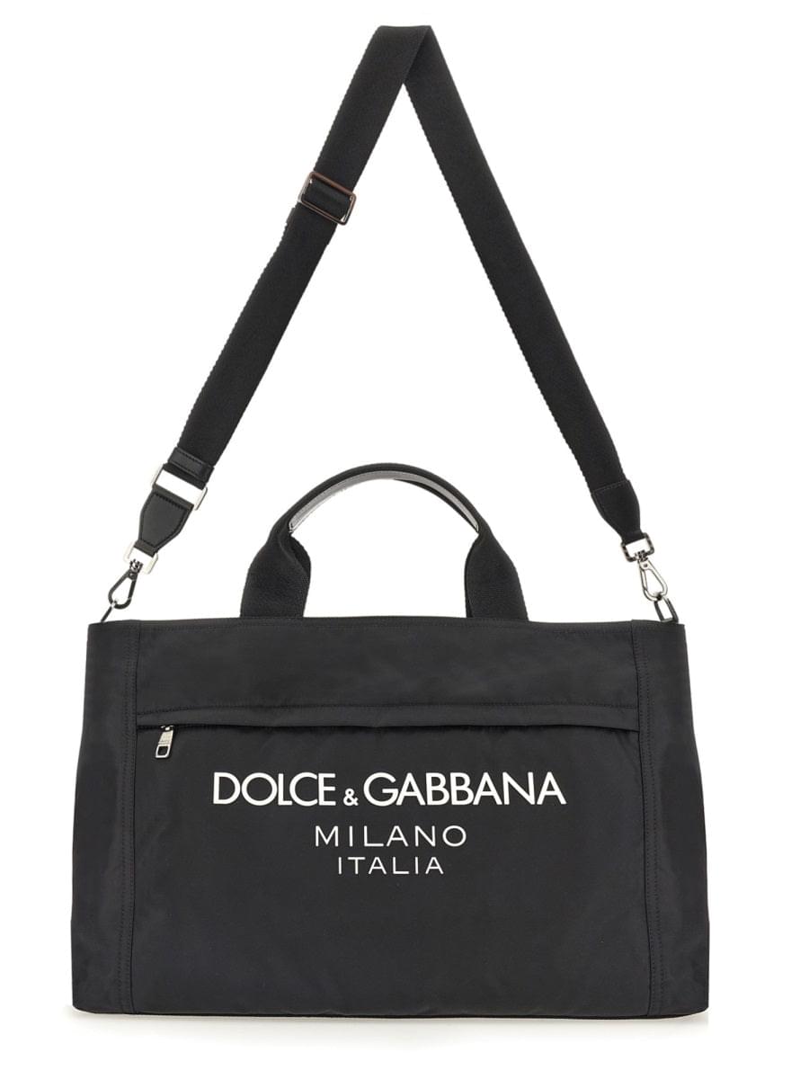 Dolce & Gabbana Men Borsone In Nylon Con Logo DestGlow