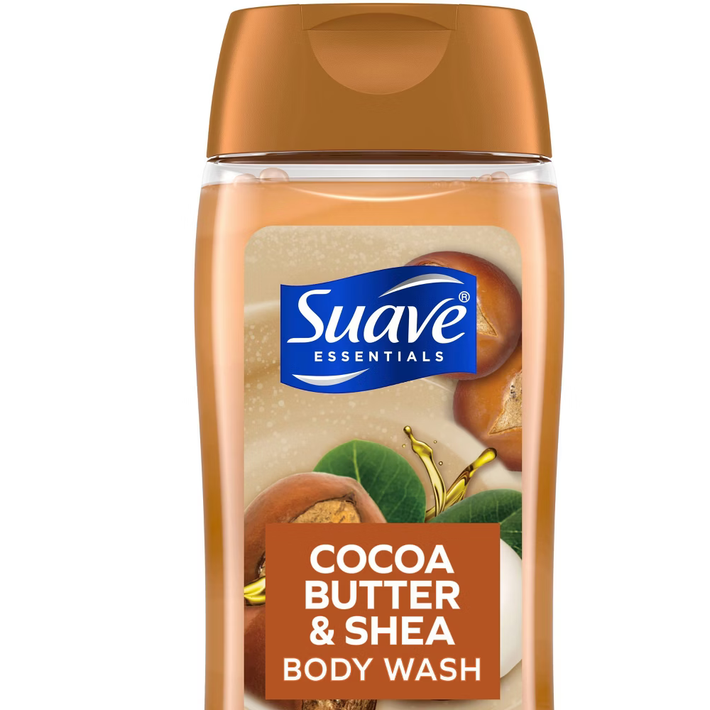Suave Essentials Cocoa Butter & Shea Body Wash (18oz) DestGlow