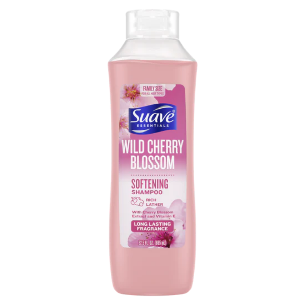 Suave Essentials Wild Cherry Blossom Shampoo (22.5oz) DestGlow