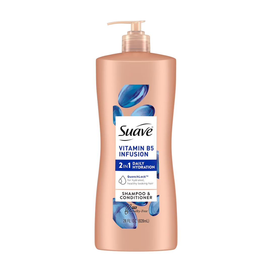 Suave Professionals Vitamin B5 Infusion 2-in-1 Shampoo & Conditioner (28oz) DestGlow