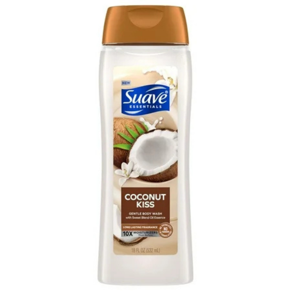 Suave Essentials Coconut Kiss Body Wash (18 oz) DestGlow