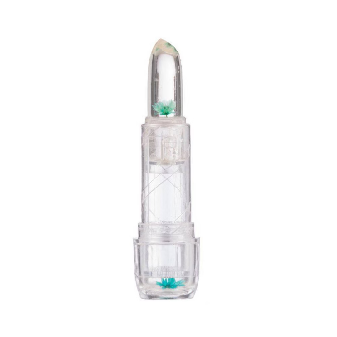 Blossom Crystal Color Changing Lip Balm Turquoise 0.1oz by Farmacias Savia