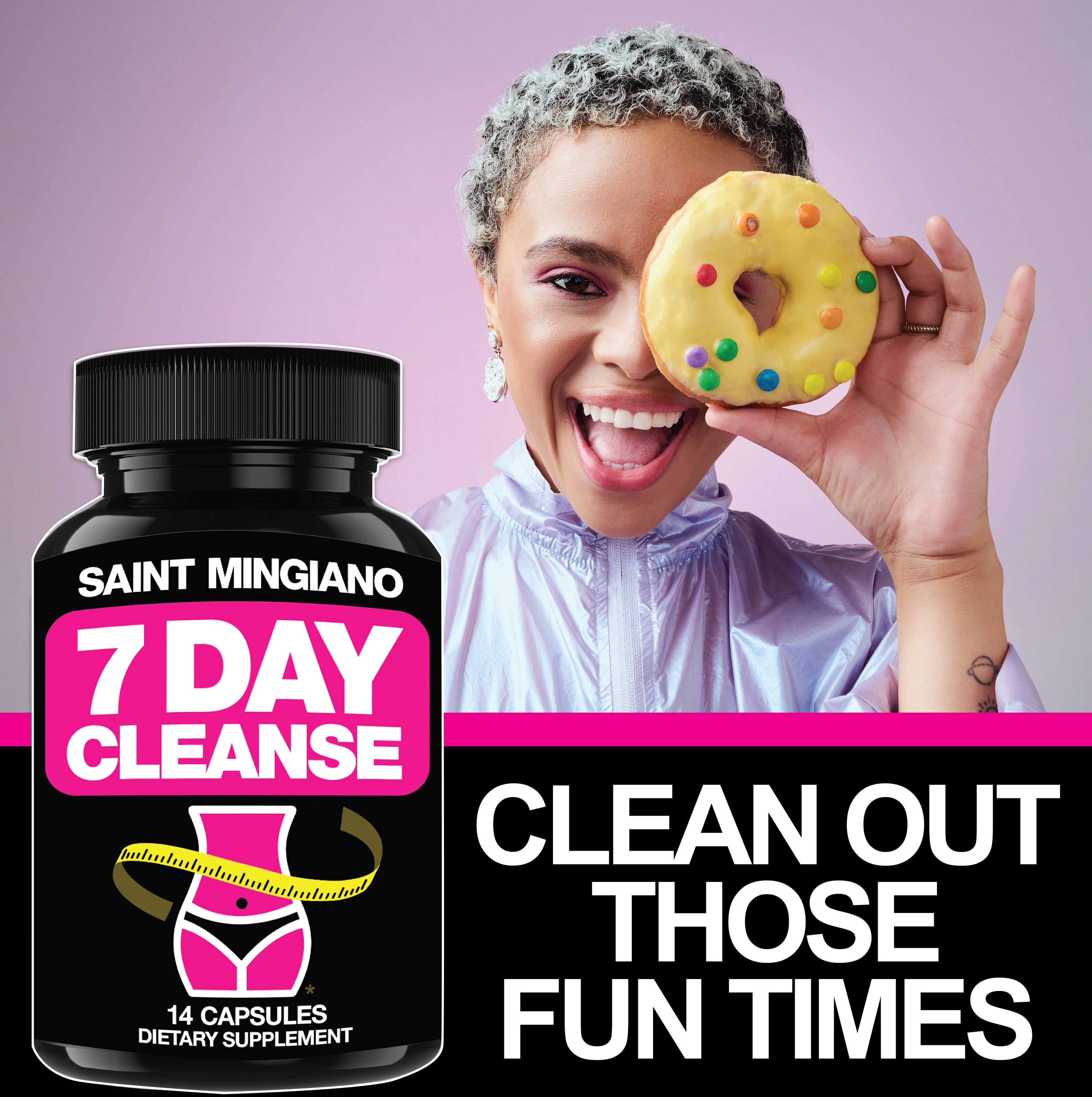 7 Day Cleanse Program | Colon Detox with Natural Laxative for Constipation & Bloating by Saint Mingiano - Supplements & Wellness Dedicated to Holistic Health