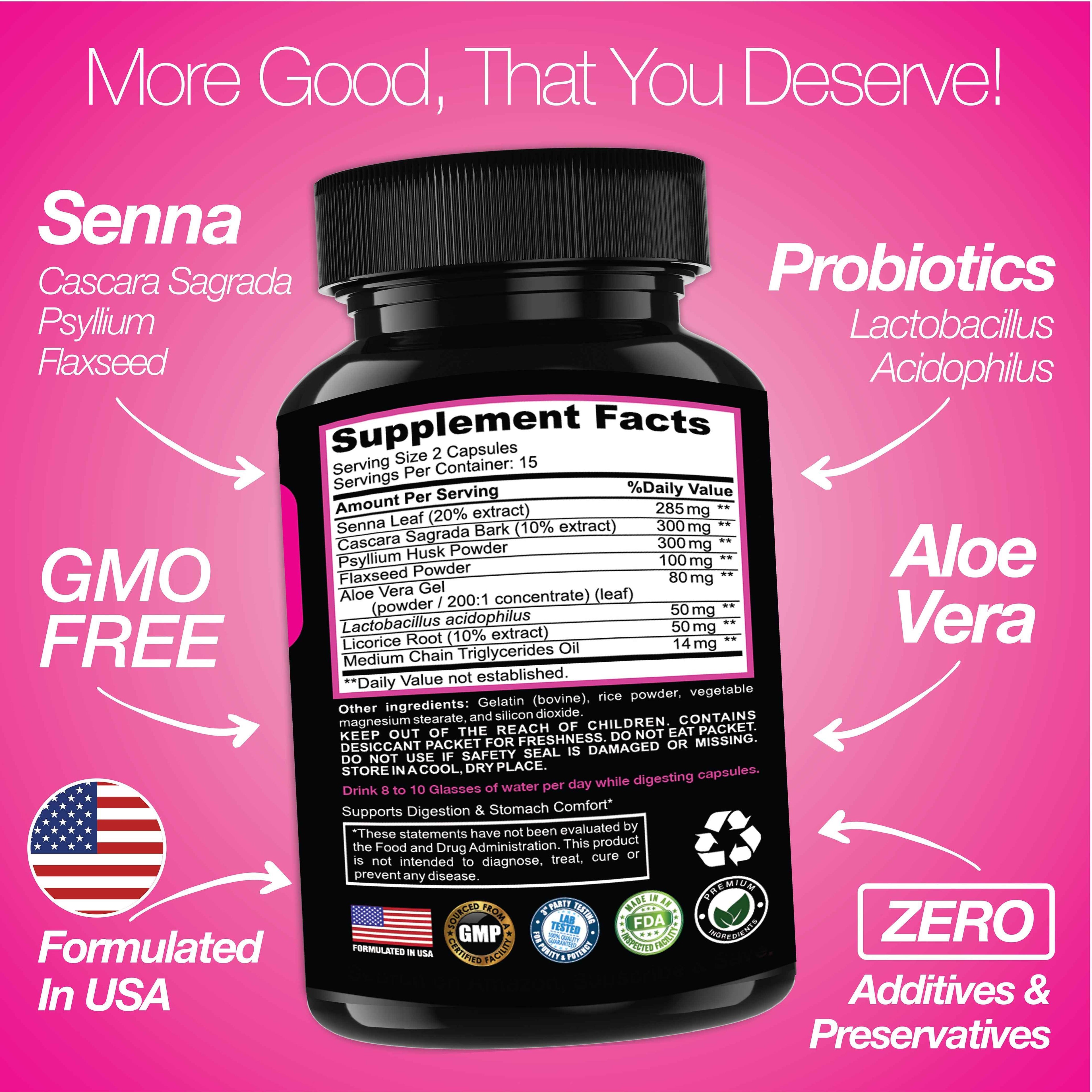 7 Day Cleanse Program | Colon Detox with Natural Laxative for Constipation & Bloating by Saint Mingiano - Supplements & Wellness Dedicated to Holistic Health