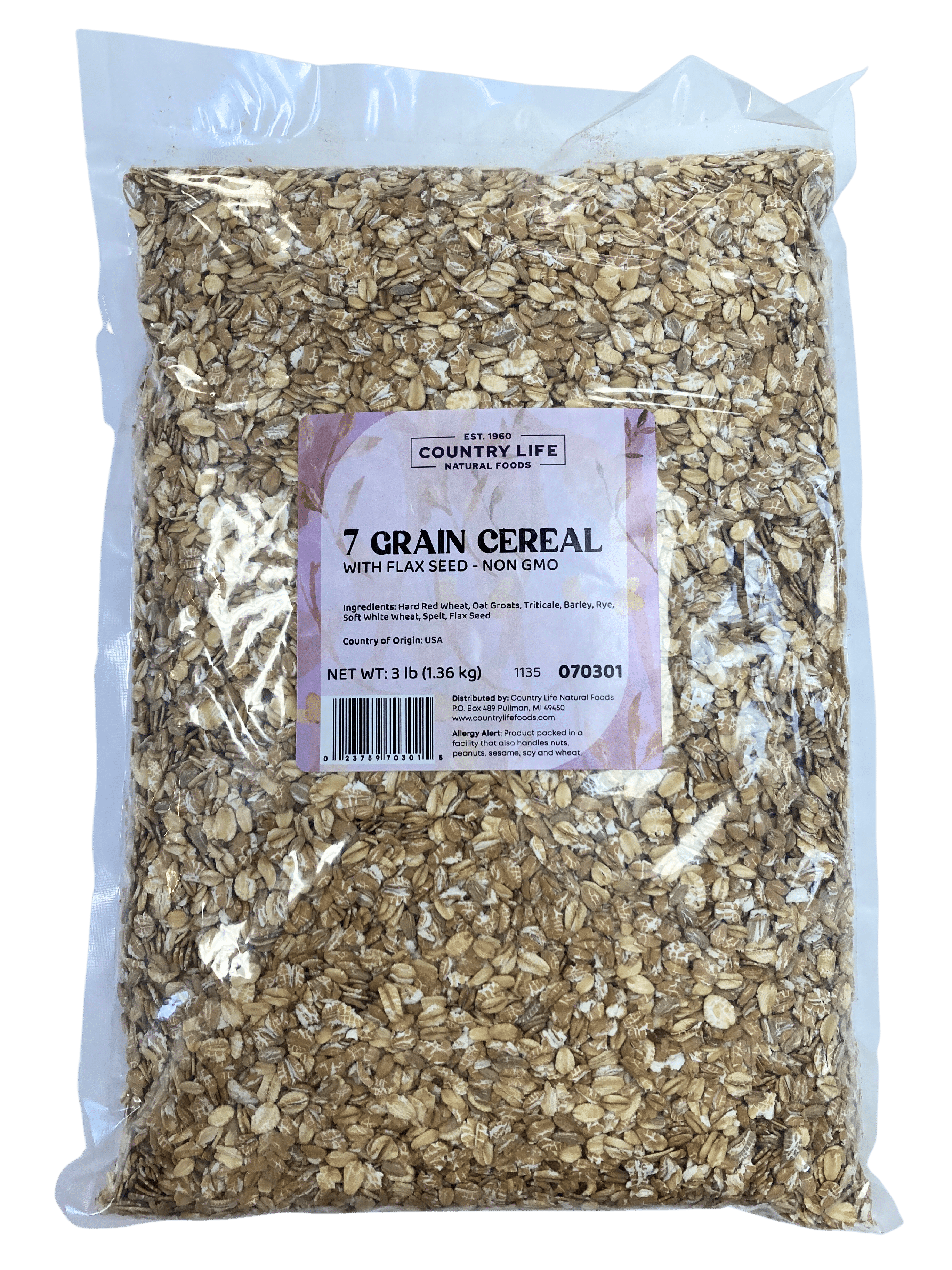 7-Grain Cereal w/ Flaxseed, Non GMO DestGlow