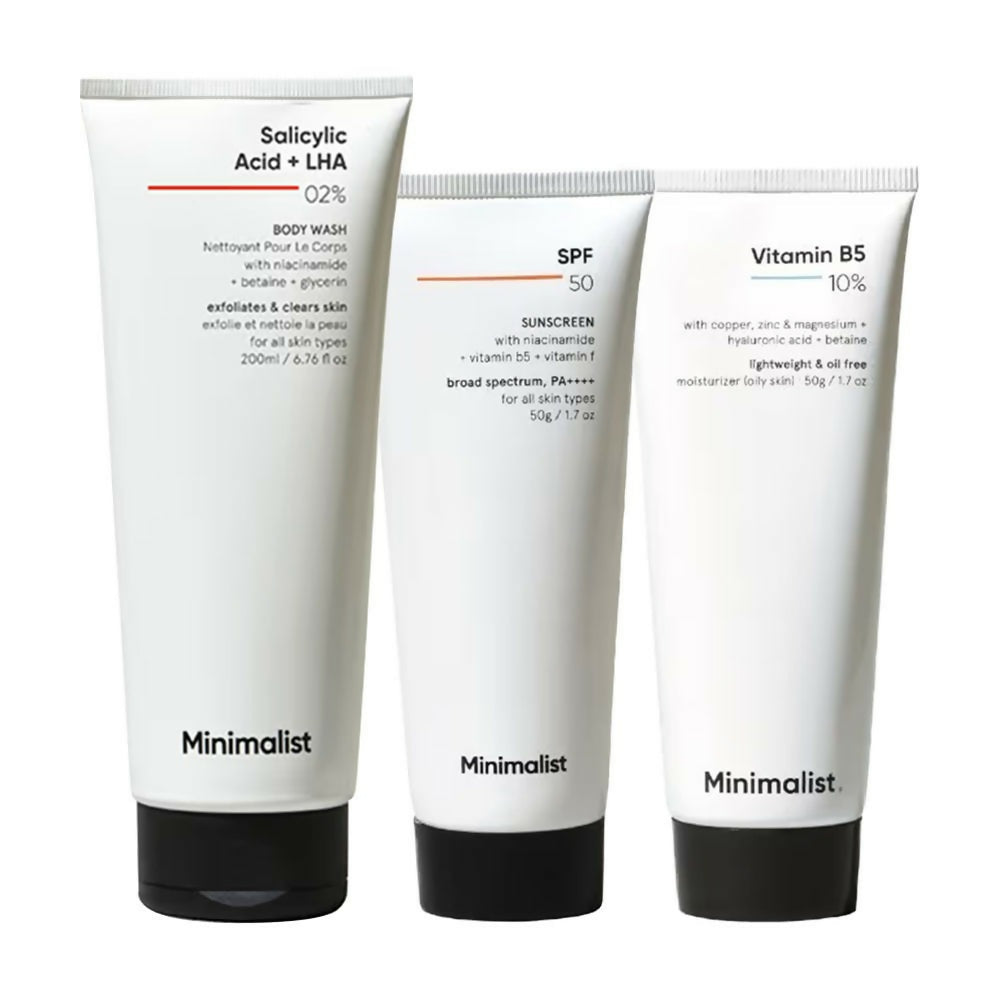 Minimalist Bestseller SPF 50, Moisturizer & Body Wash Combo by Dista
