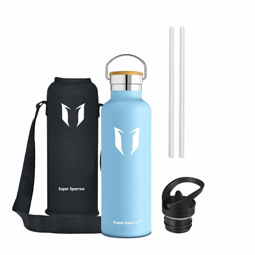 Insulated Stainless Steel Water Bottle - 25oz/750ml Extra Large Vacuum Flask