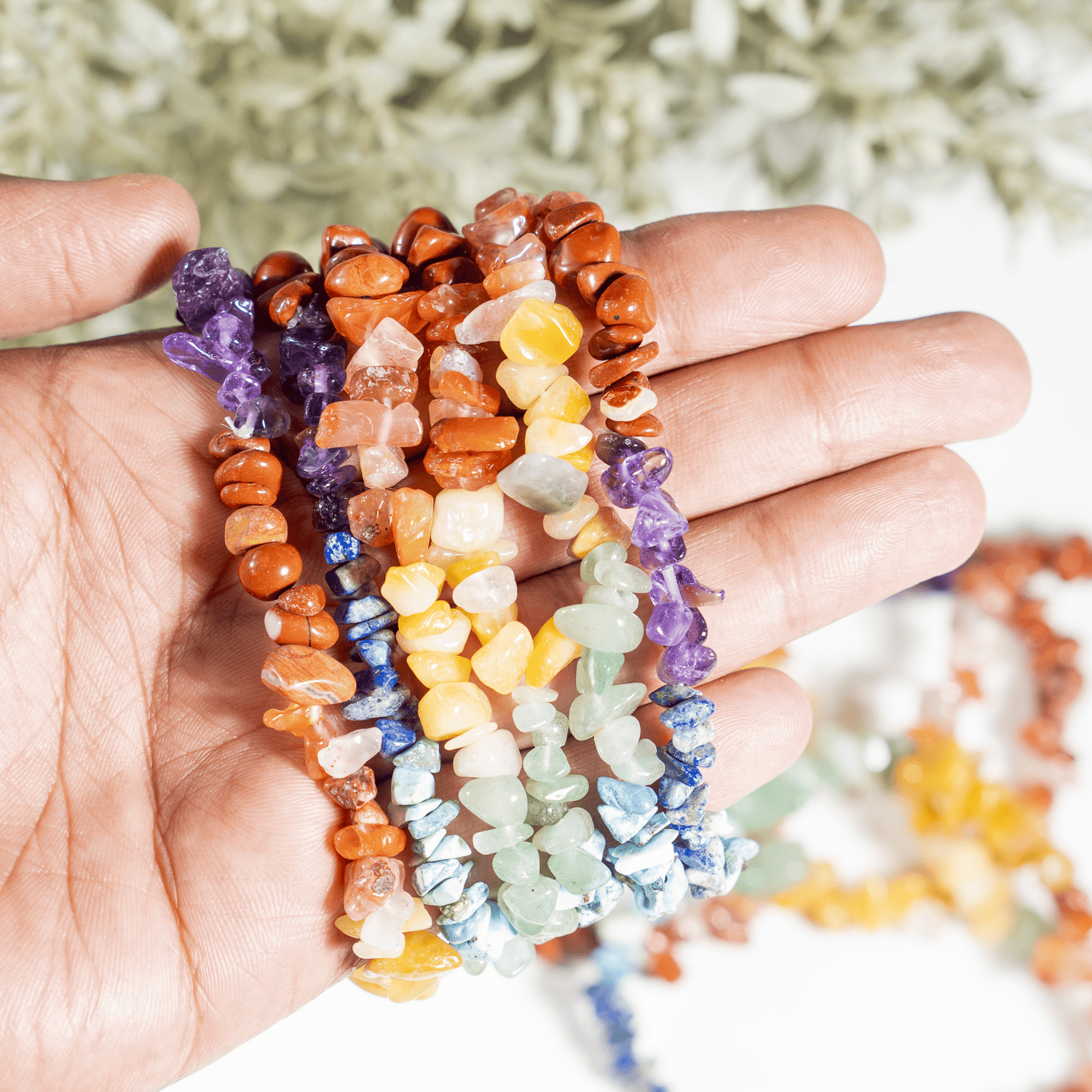 7 Chakra Chip Bracelet DestGlow