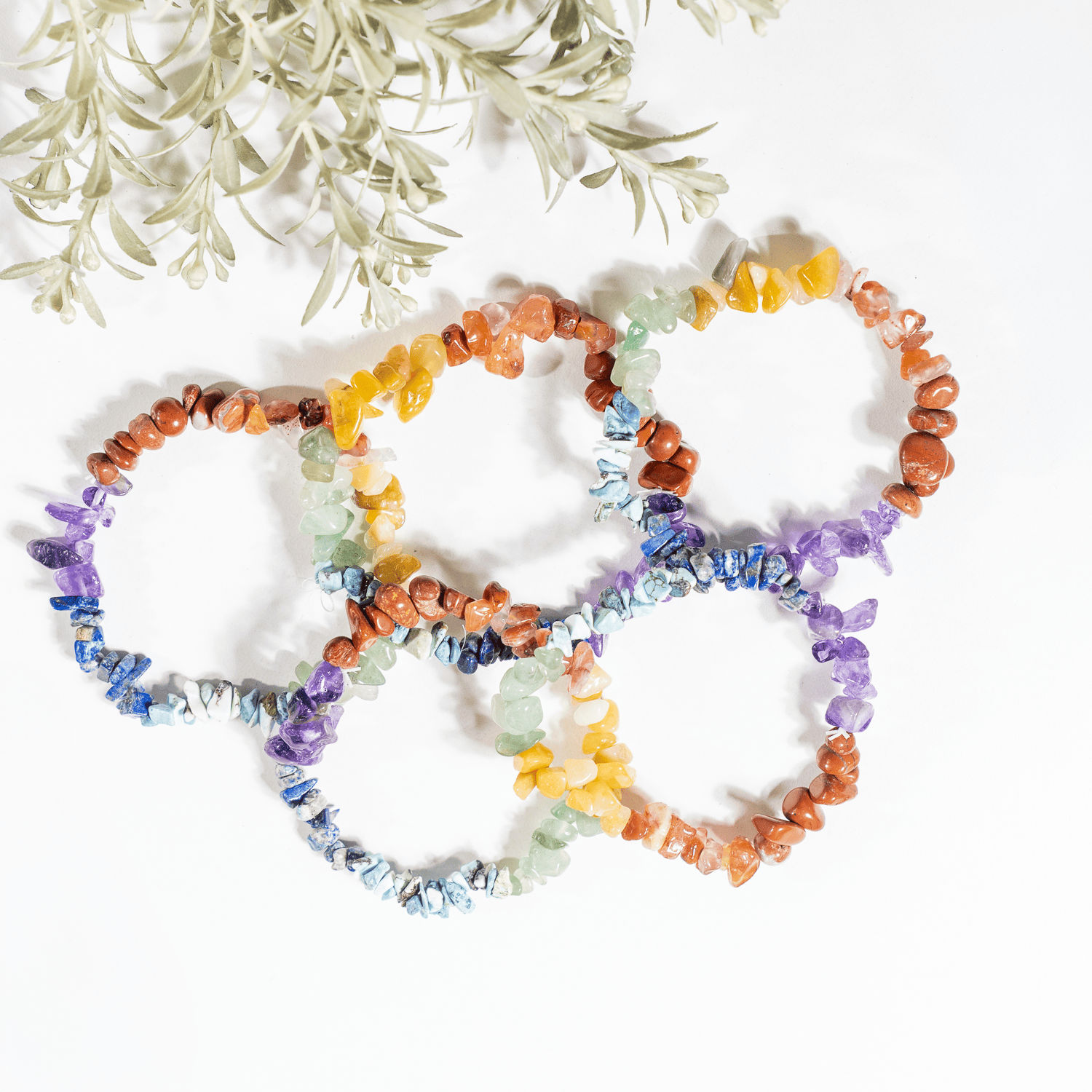 7 Chakra Chip Bracelet DestGlow
