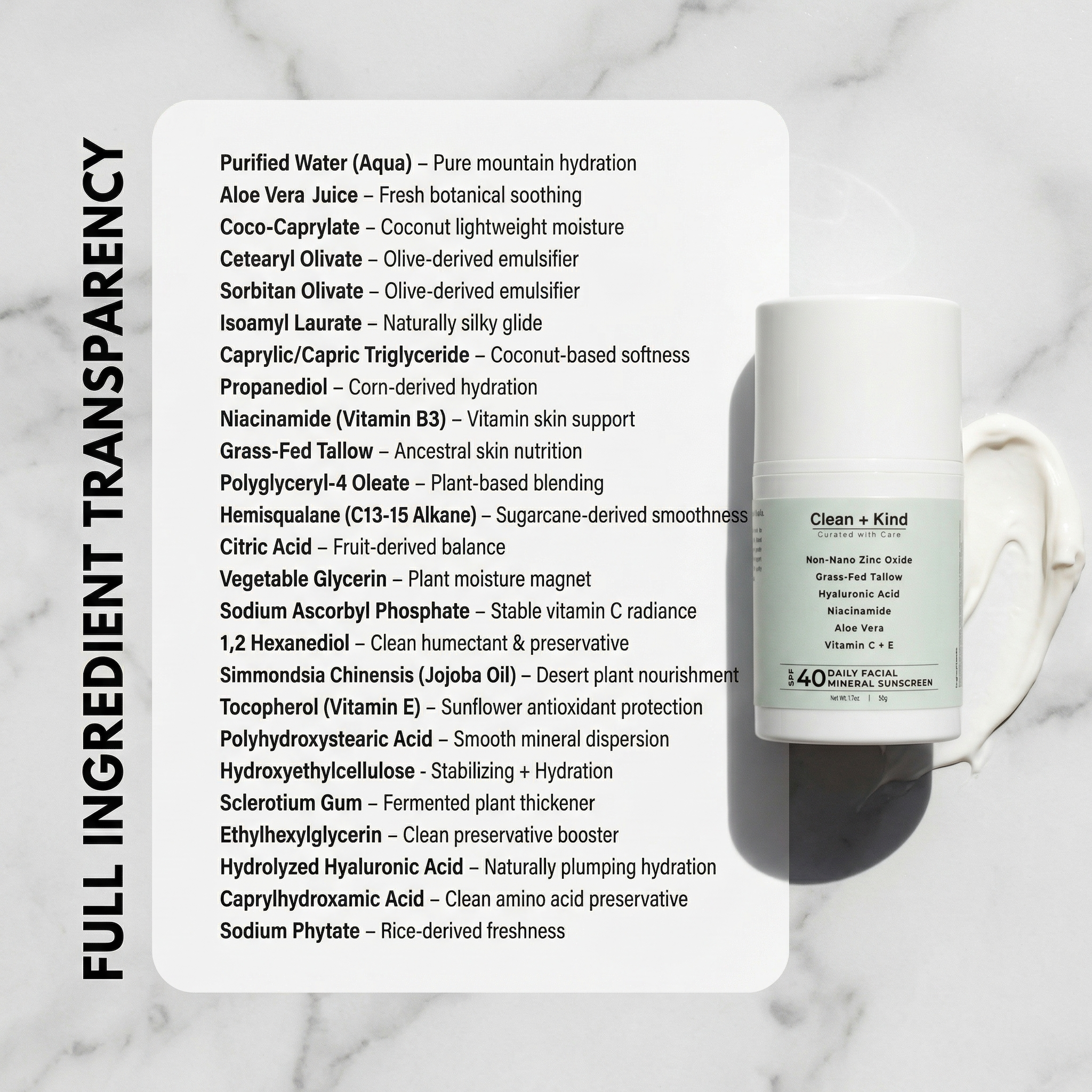 Daily Moisturizing Sunscreen - SPF 35 by Clean + Kind
