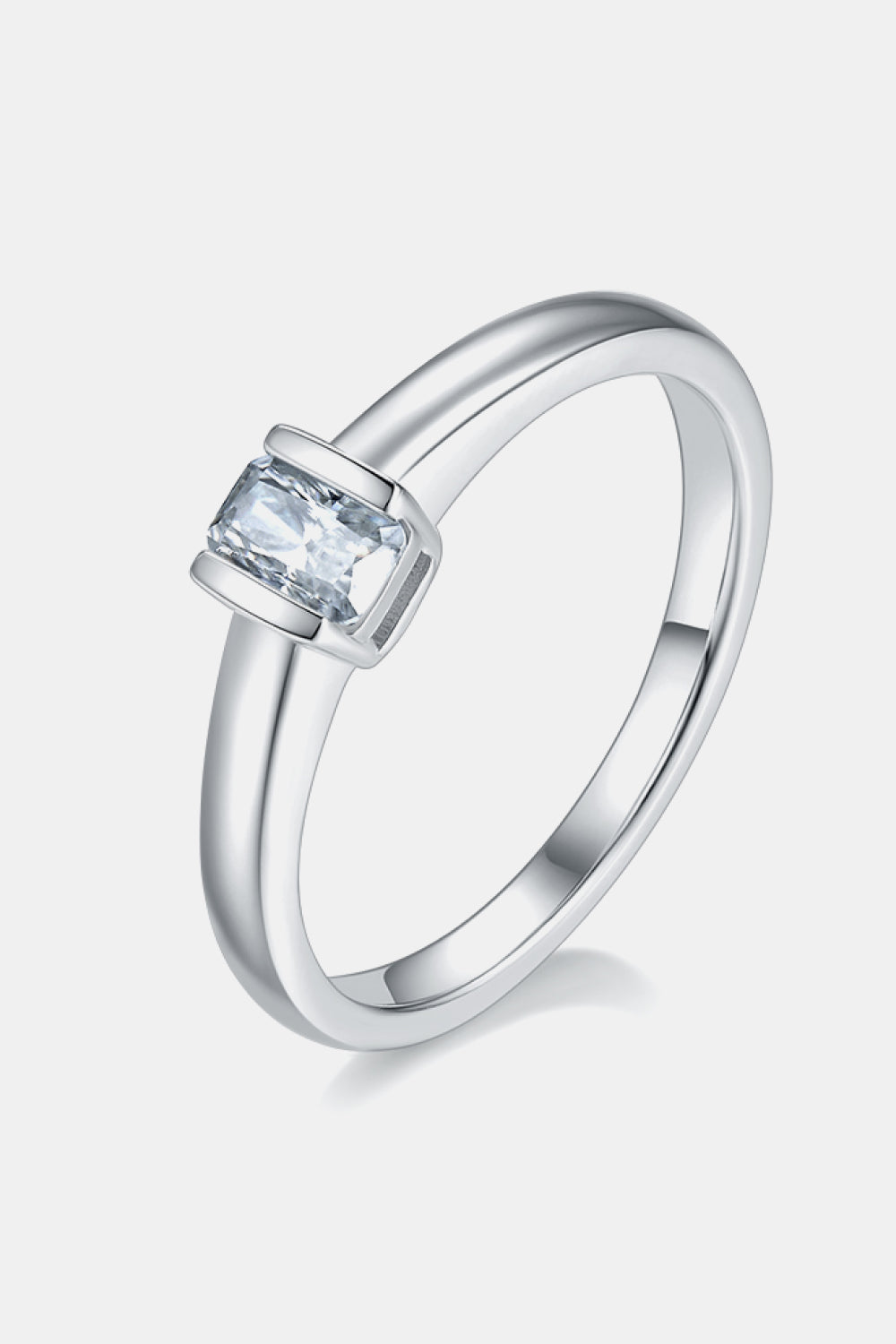Brilliant Round Cut Sparkala™ Platinum Over Pure Sterling Silver Solitaire Ring by Sparkala
